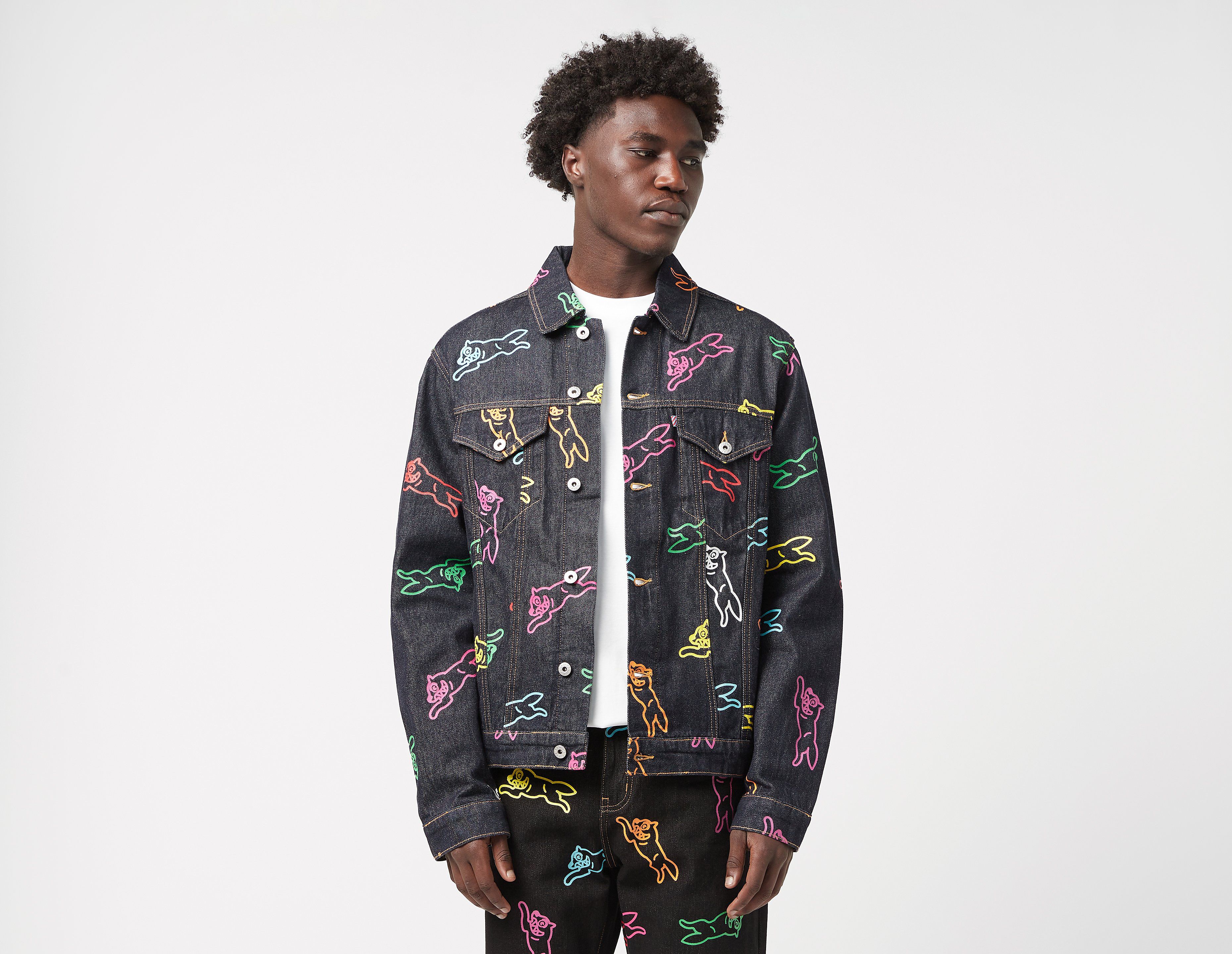 ICECREAM All Over Print Running Dog Trucker Jacket
