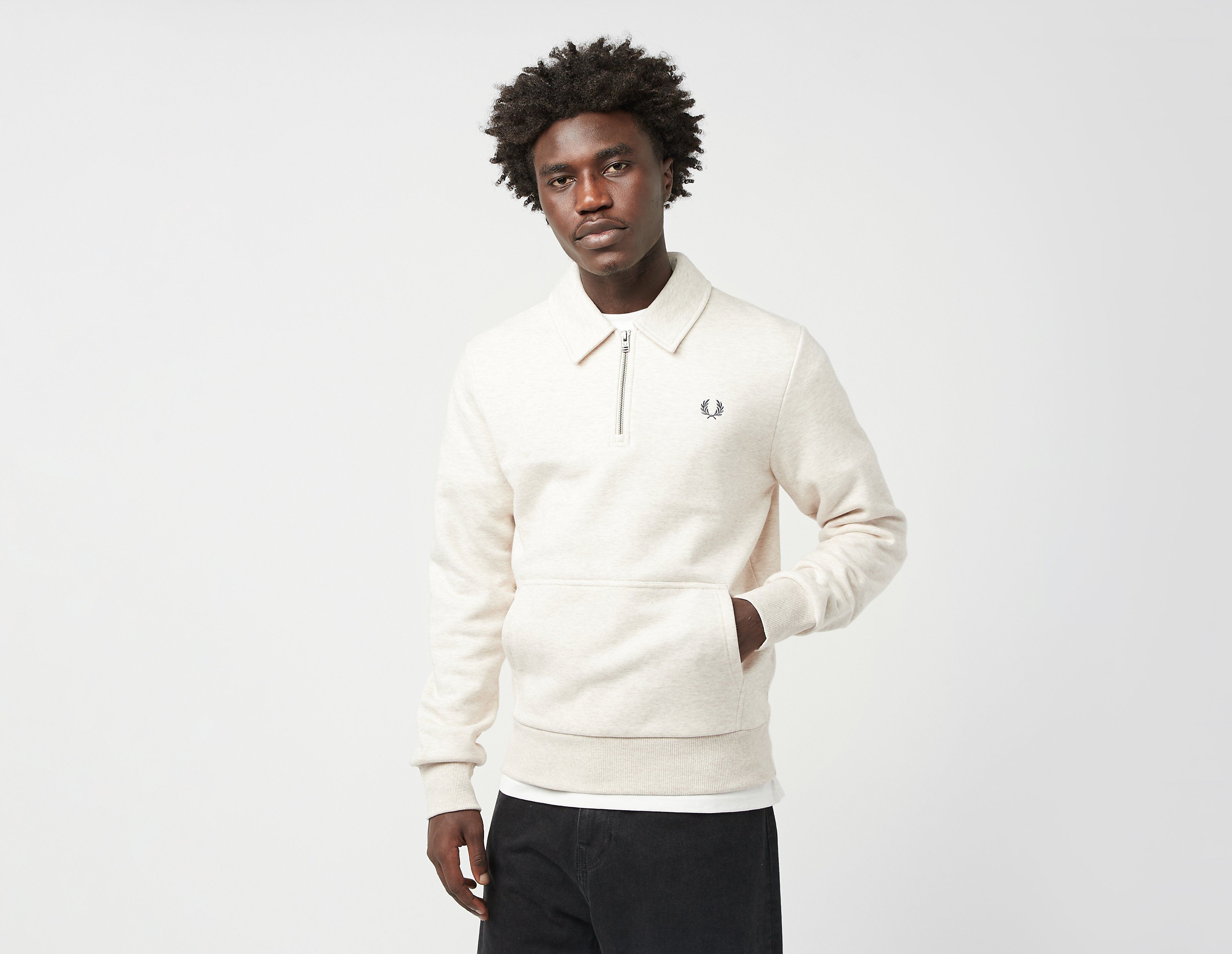 Fred Perry 1/2 Zip Fleece Polo Sweatshirt