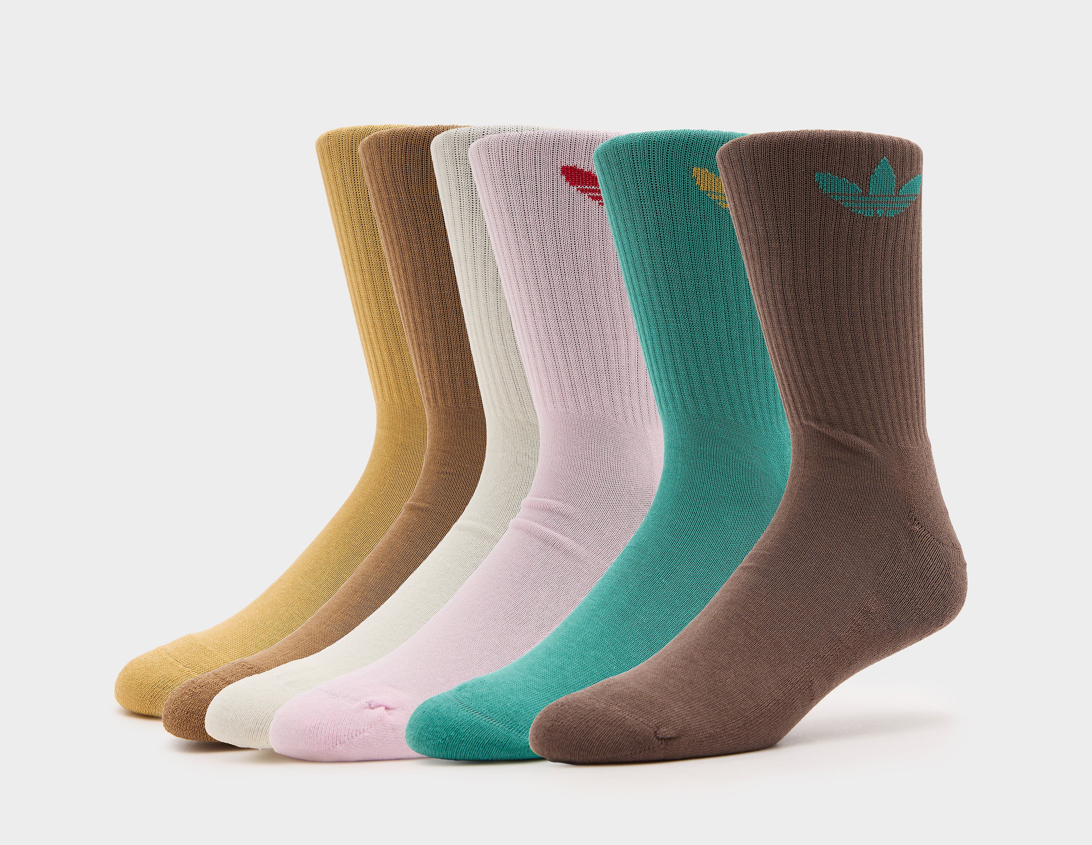 adidas Originals 6-Pack Trefoil Crew Socks - size? exclusive