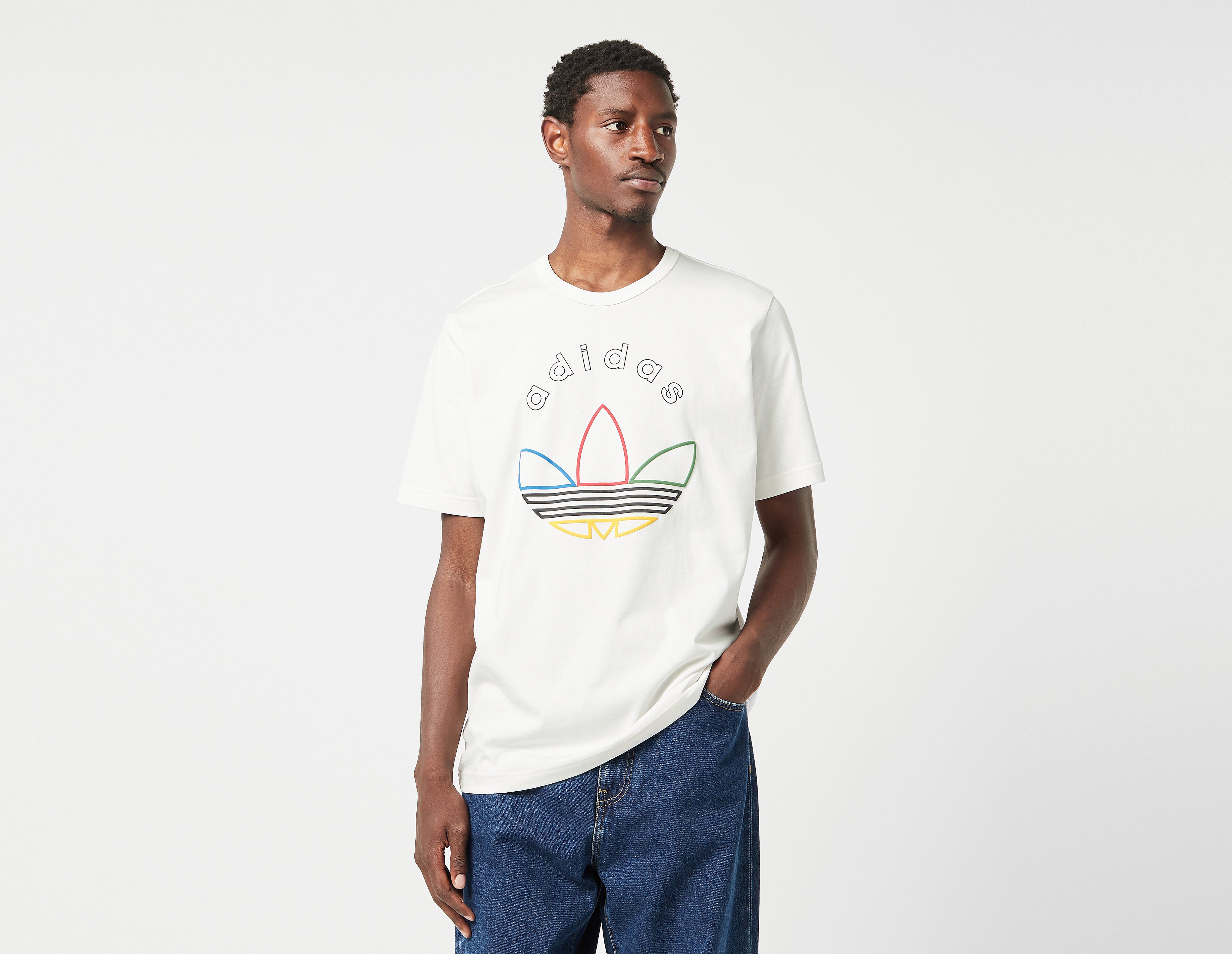 Adidas Originals Trefoil Graphic T-Shirt, White