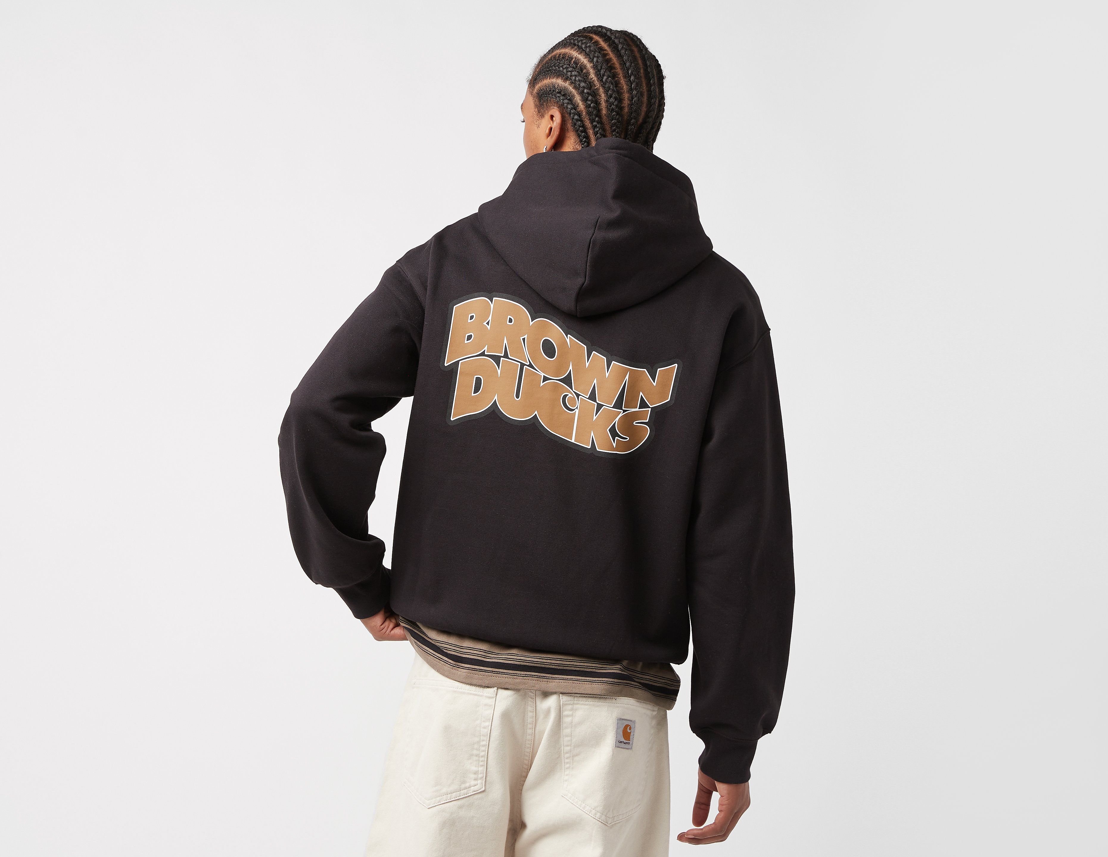 Carhartt WIP Brown Ducks Zip Hoodie, Black