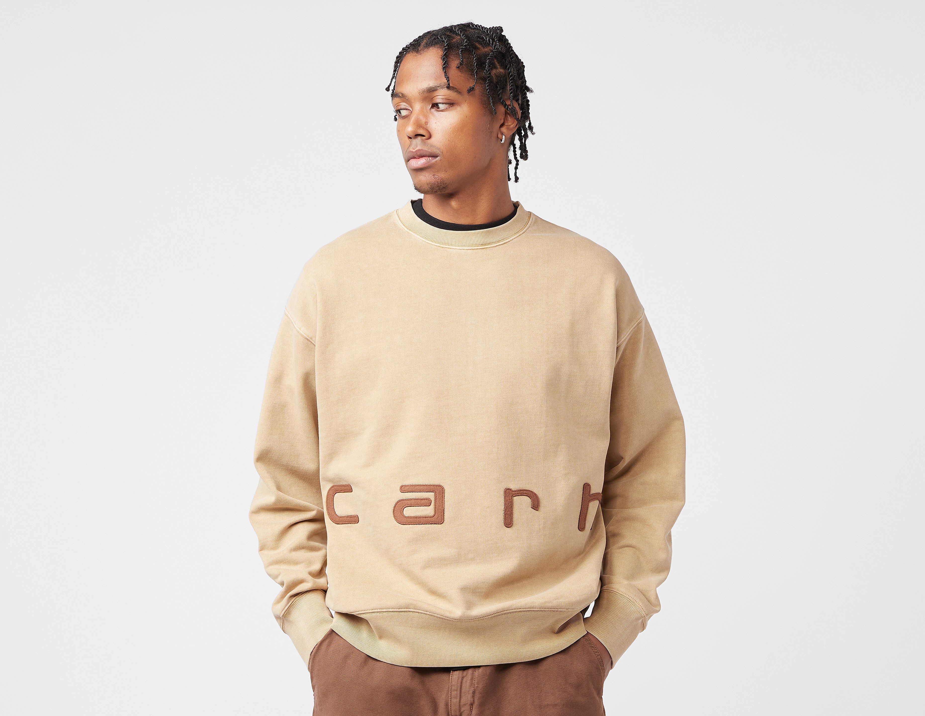 Carhartt WIP Felt Script Sweatshirt, Brown