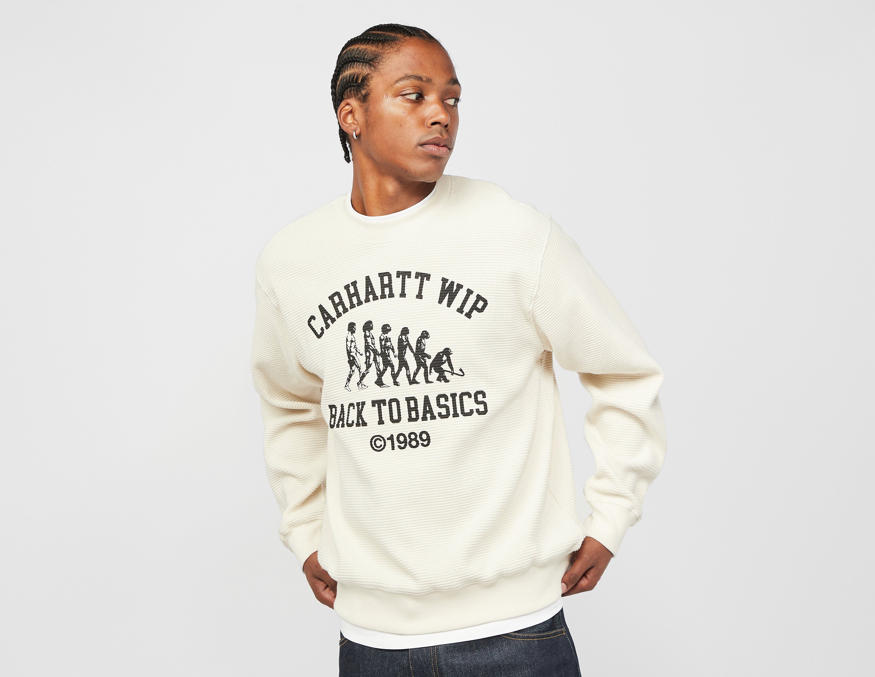 Carhartt WIP Main Basics Sweatshirt, Cream