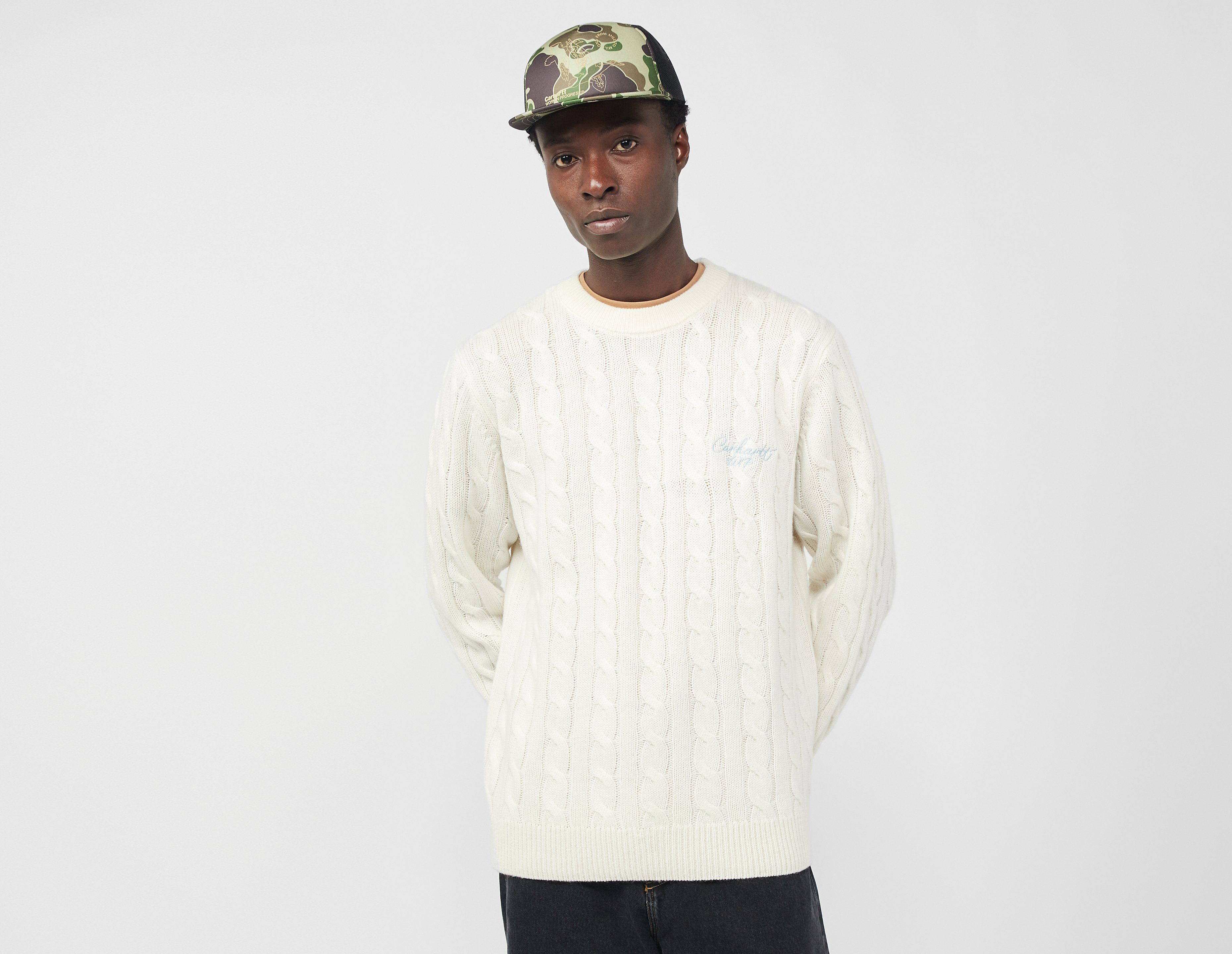 Carhartt WIP Signature Knit Sweater, White