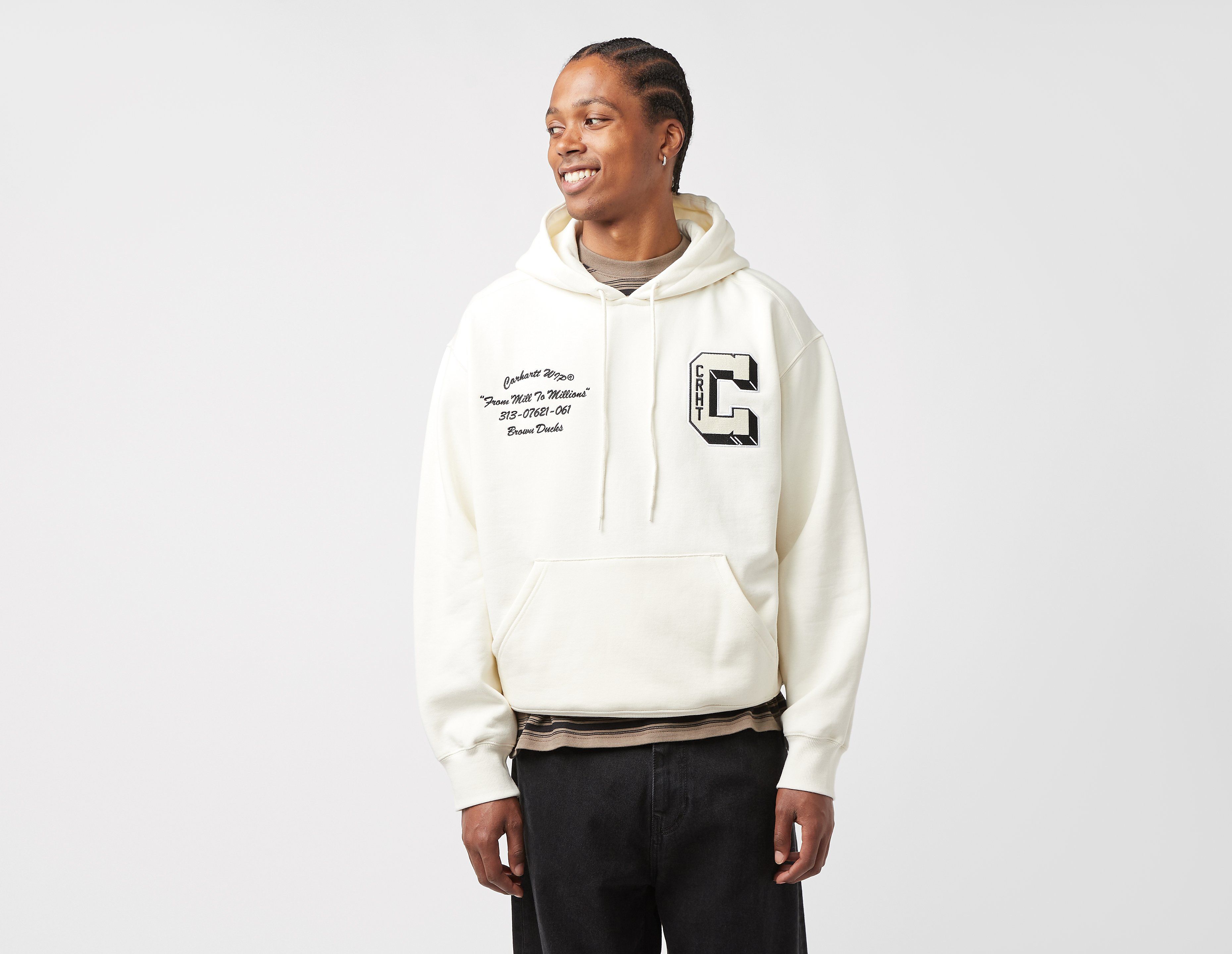 Carhartt WIP Brown Ducks Hoodie, Ecru