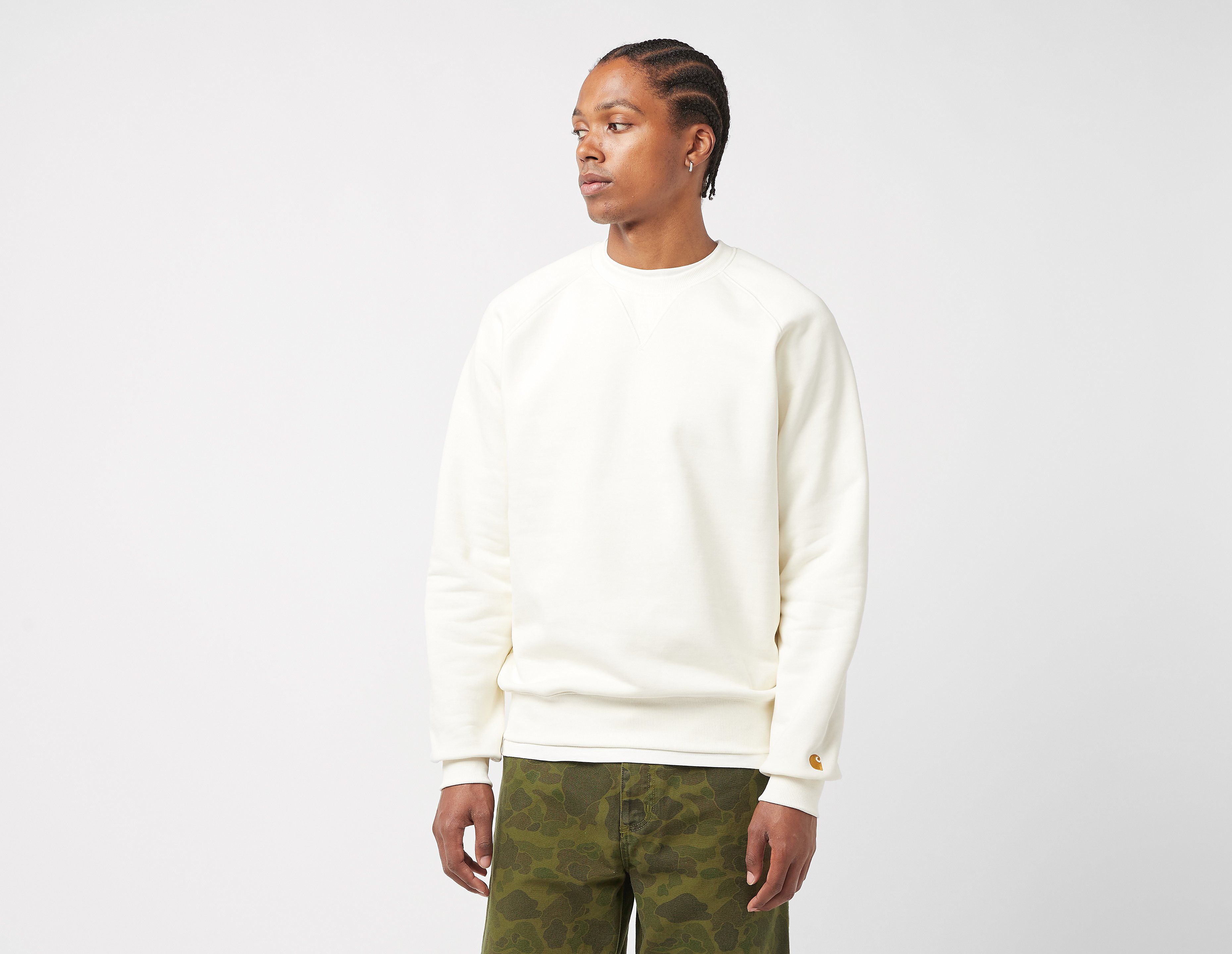 Carhartt WIP Chase Crew Sweater, Ecru