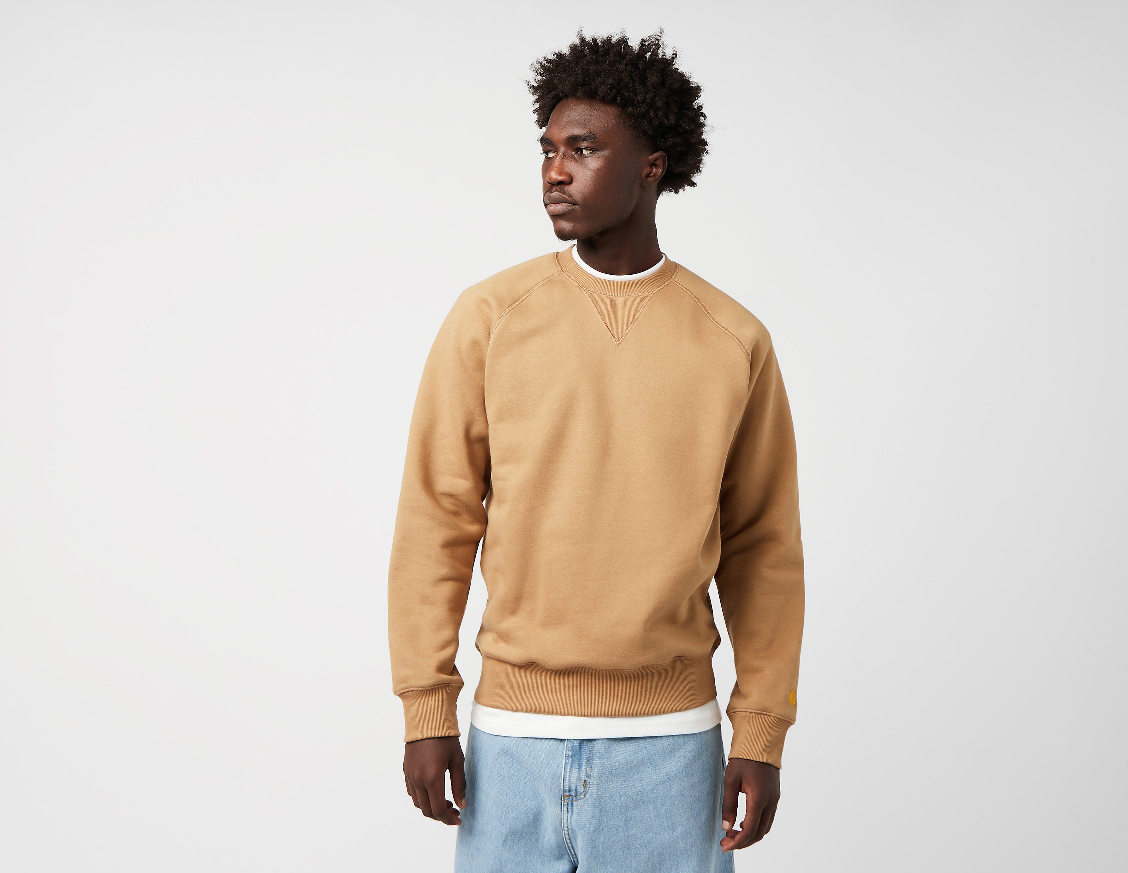 Carhartt WIP Chase Crew Sweater, Brown