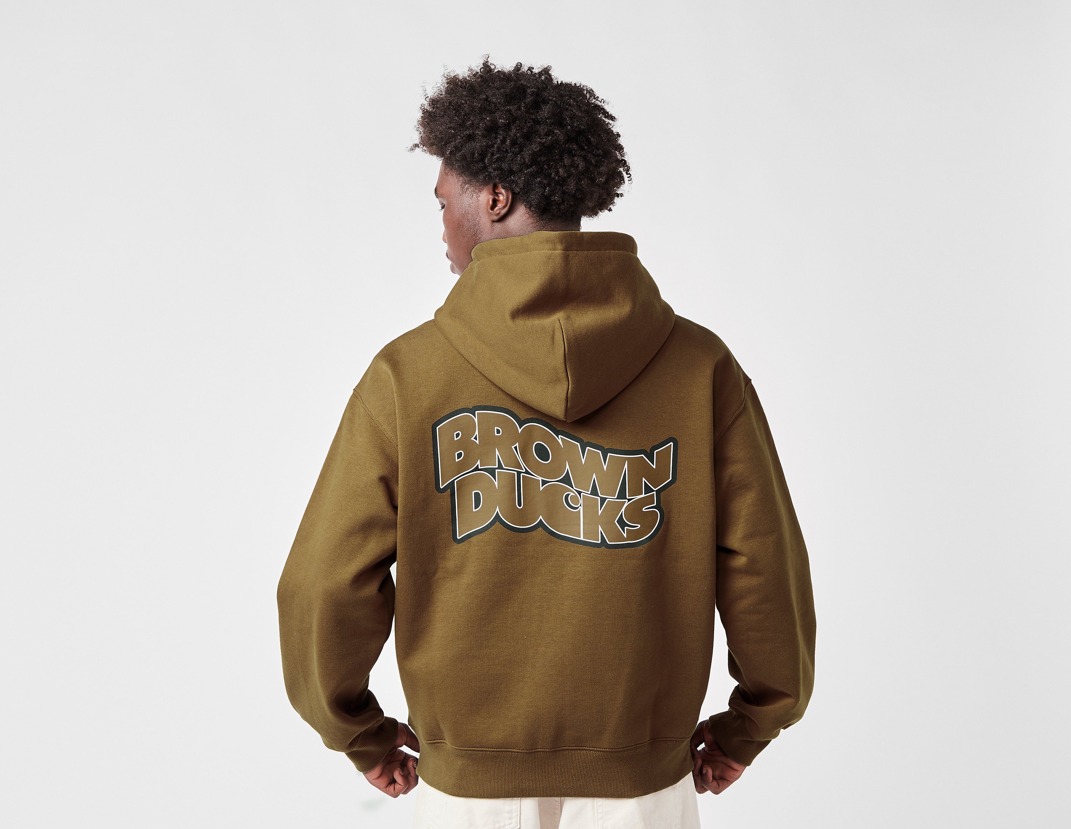 Carhartt WIP Brown Ducks Zip Hoodie, Brown