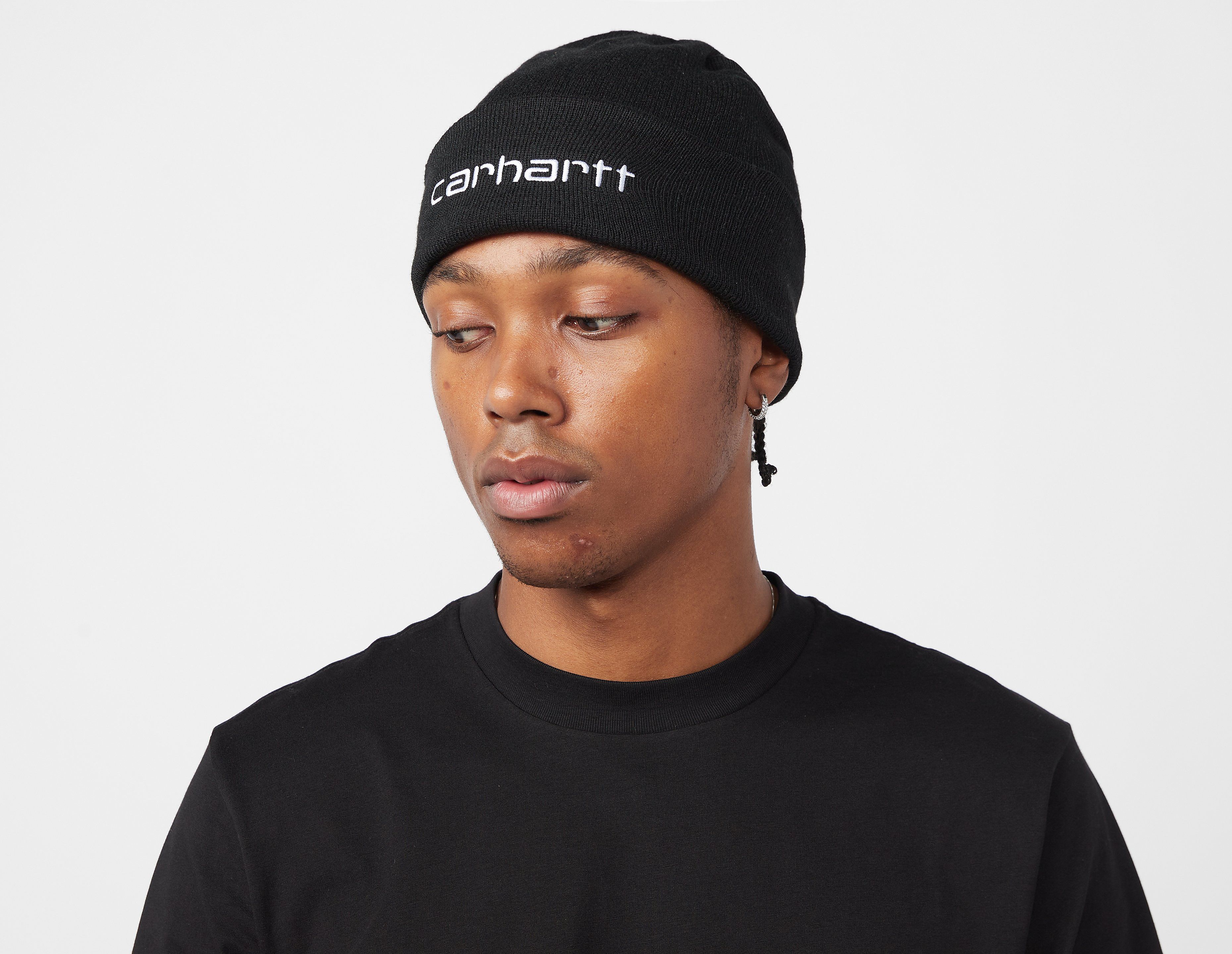 Carhartt WIP Script Beanie, Black