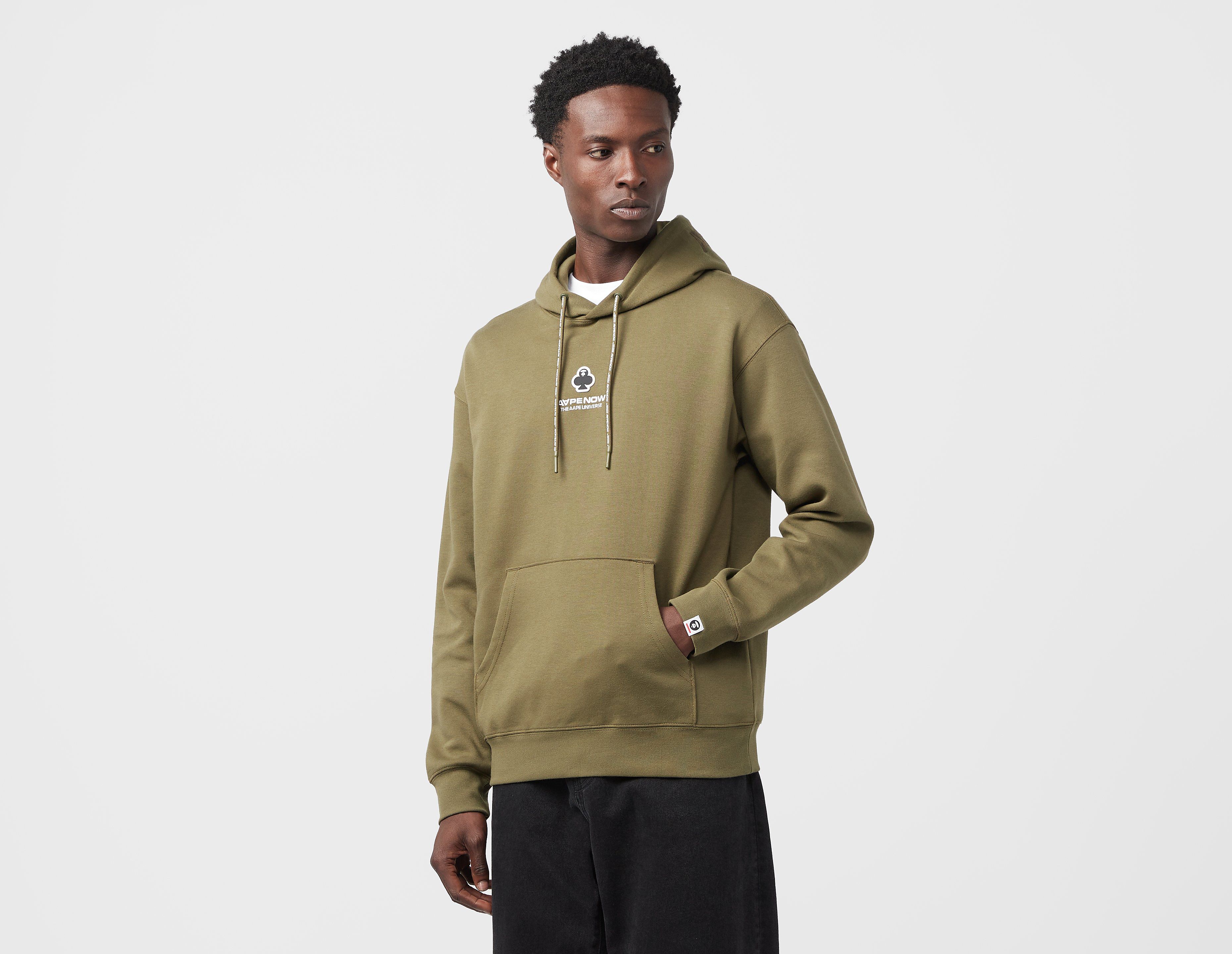 AAPE By A Bathing Ape Now Logo Hoodie, Green