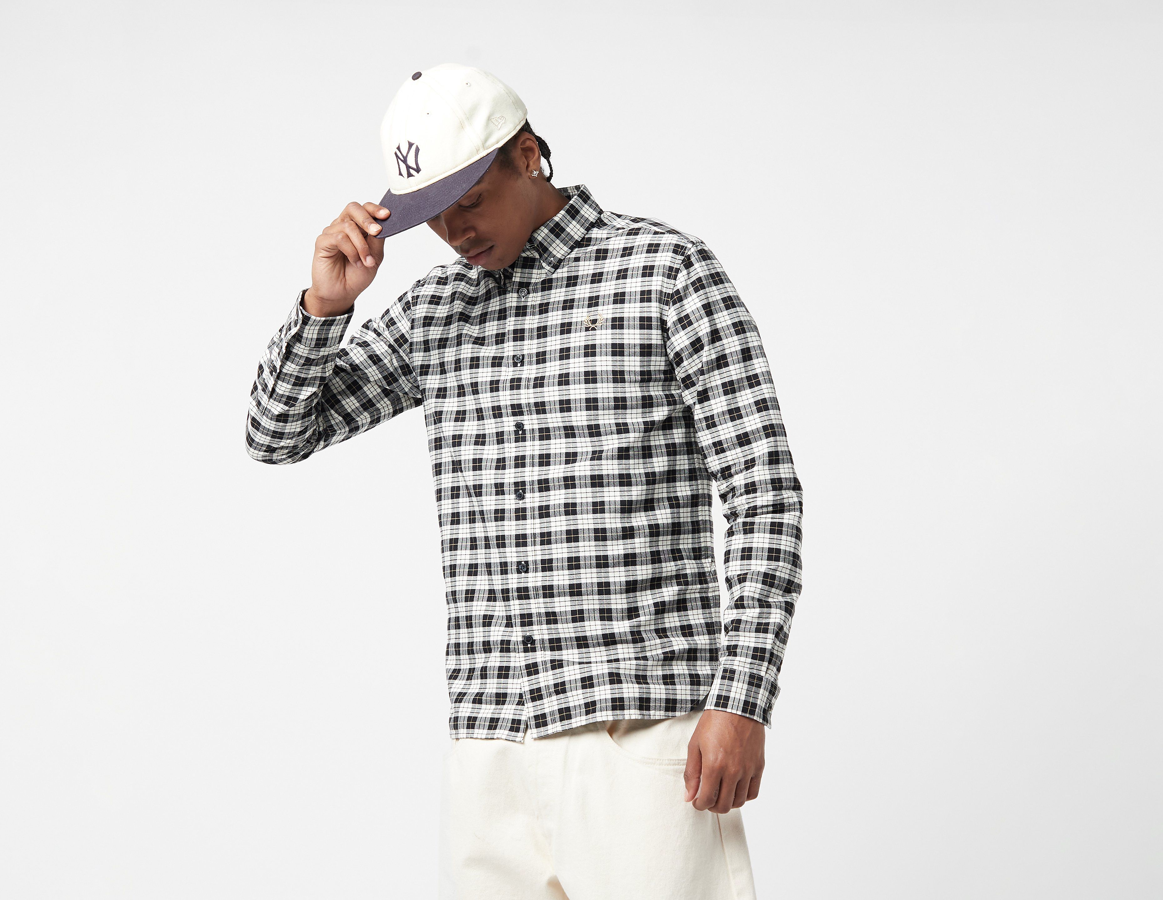 Fred Perry Tartan Oxford Shirt, Black