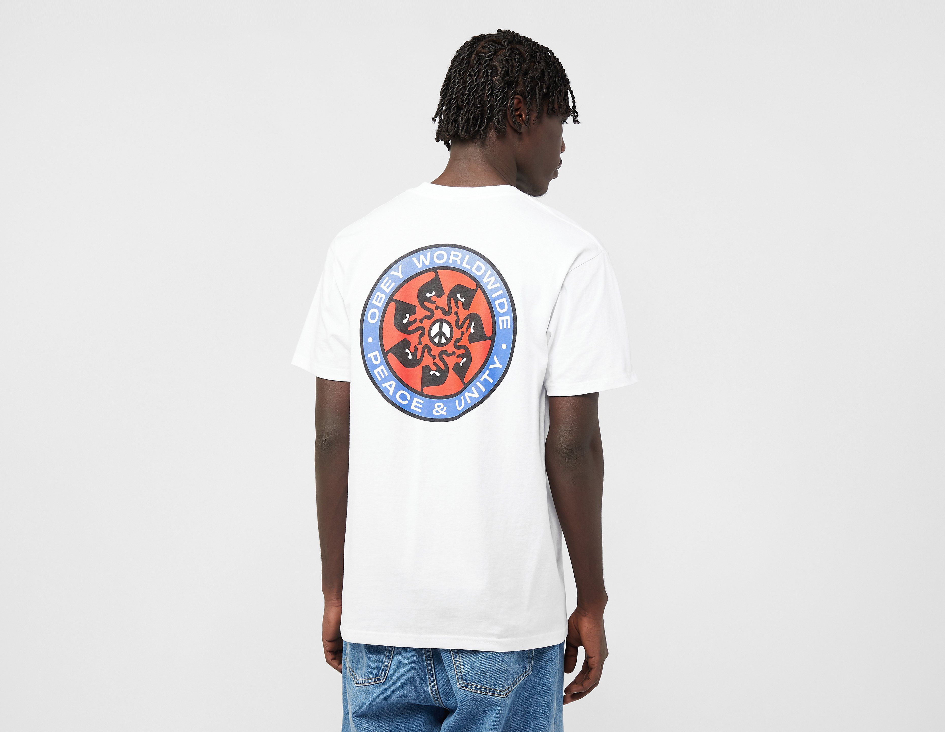Obey Peace Wheel T-Shirt, White
