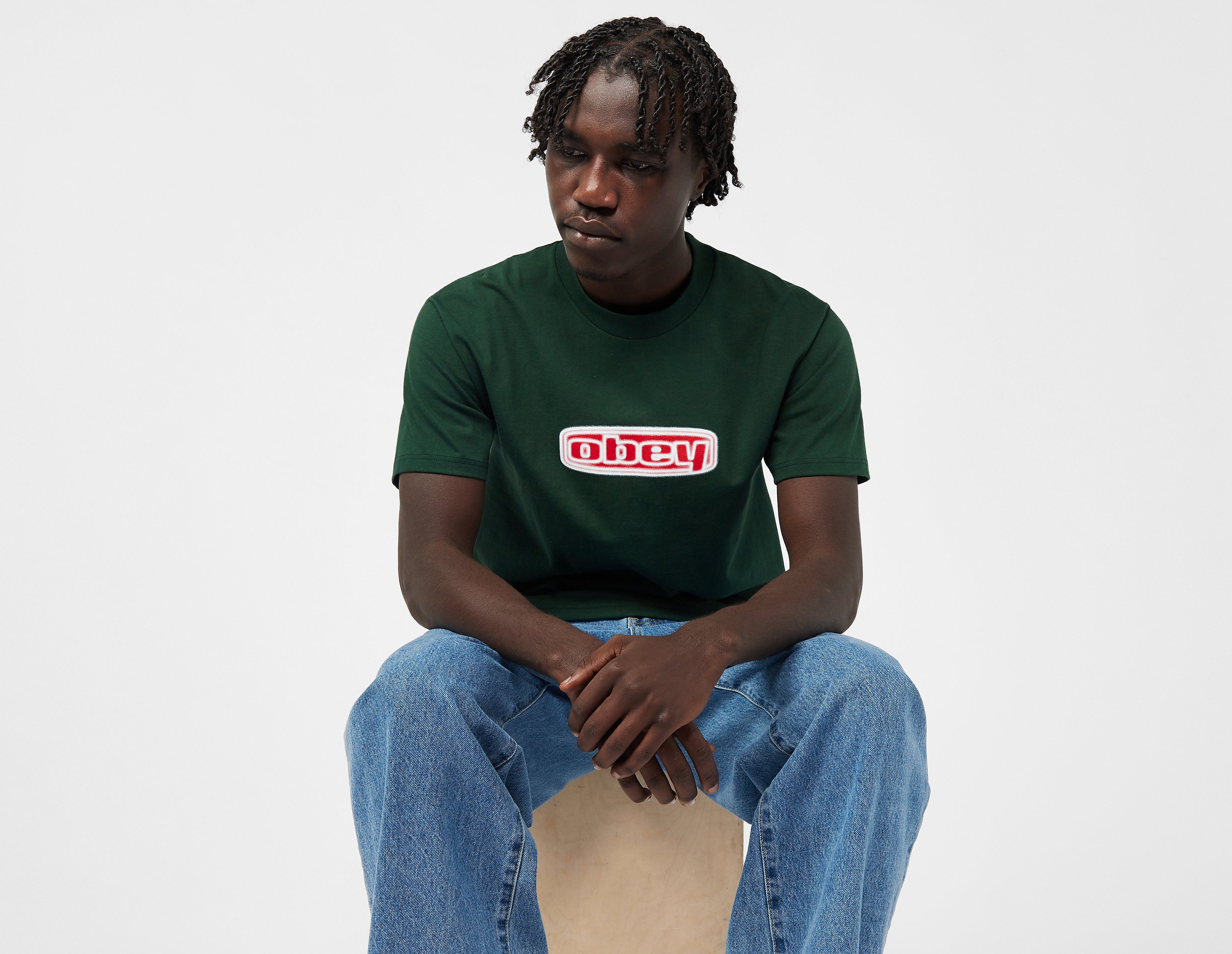Obey Oval T-Shirt, Green