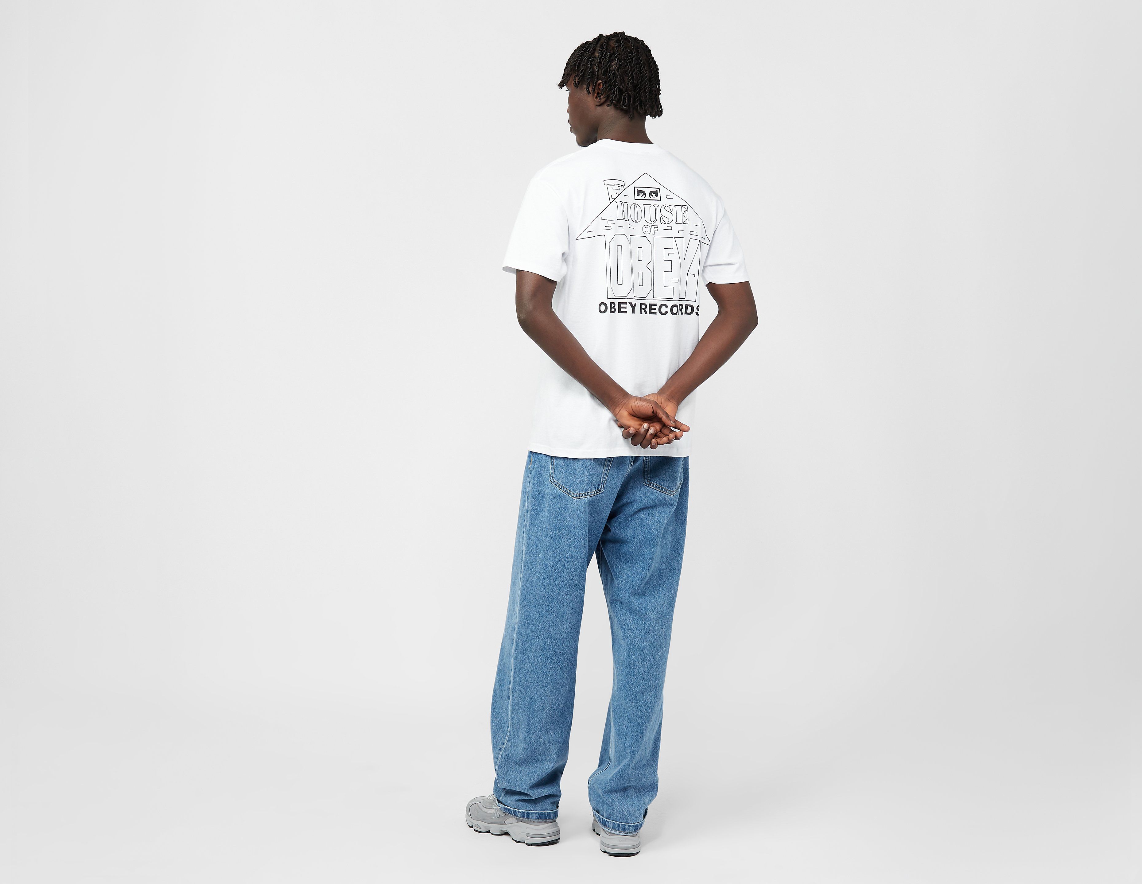 Obey House Records T-Shirt, White