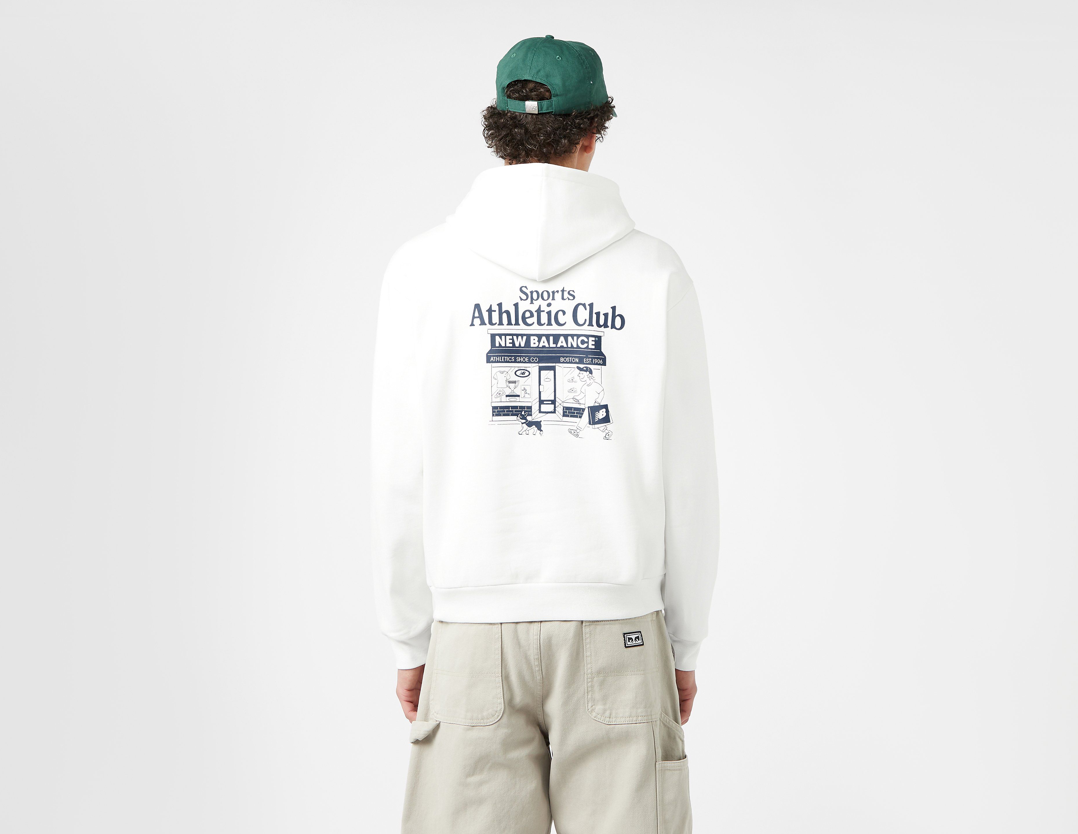 New Balance Athletic Club Hoodie - size℃ exclusive, White