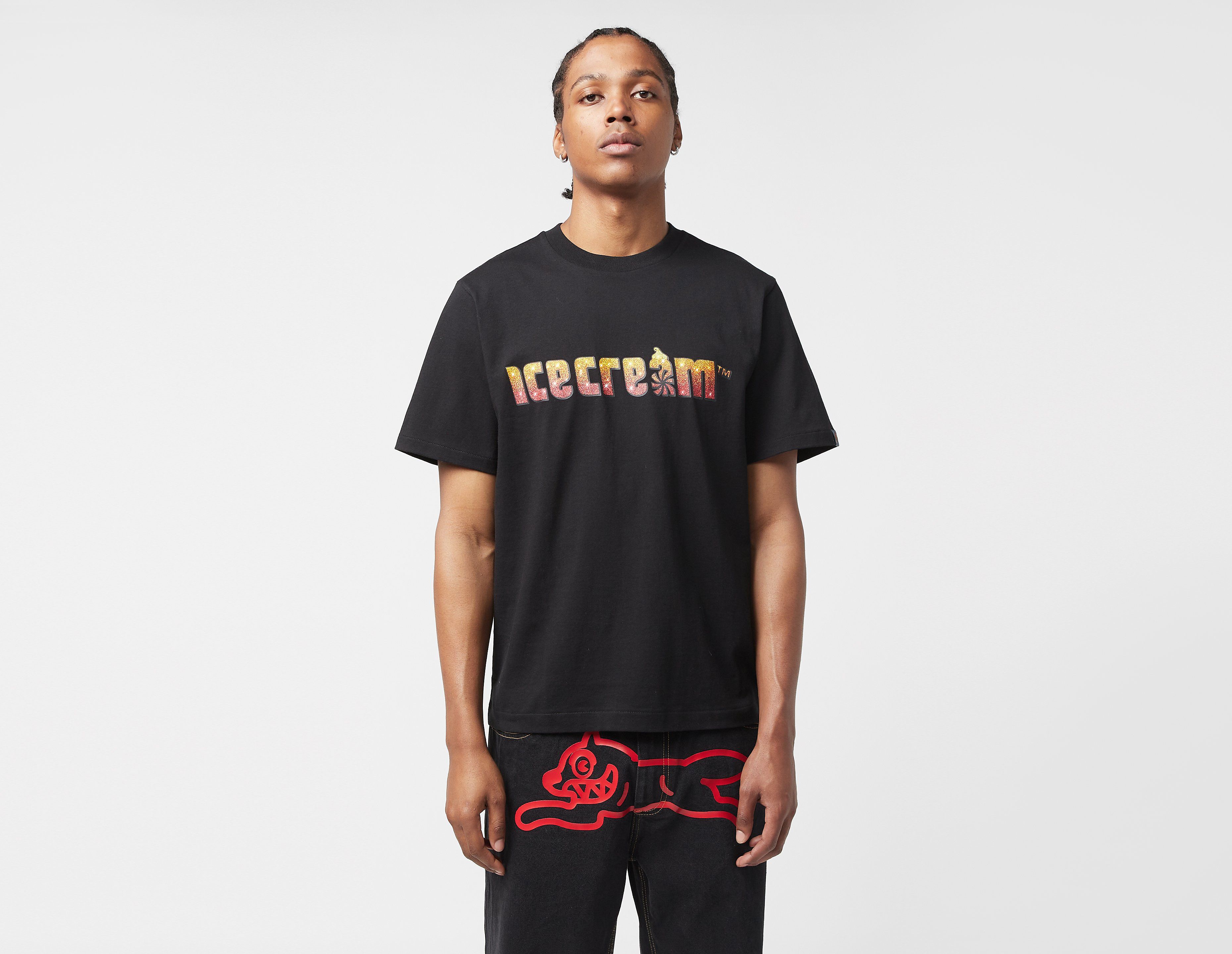 ICECREAM Soft Serve Sparkle T-shirt, Black