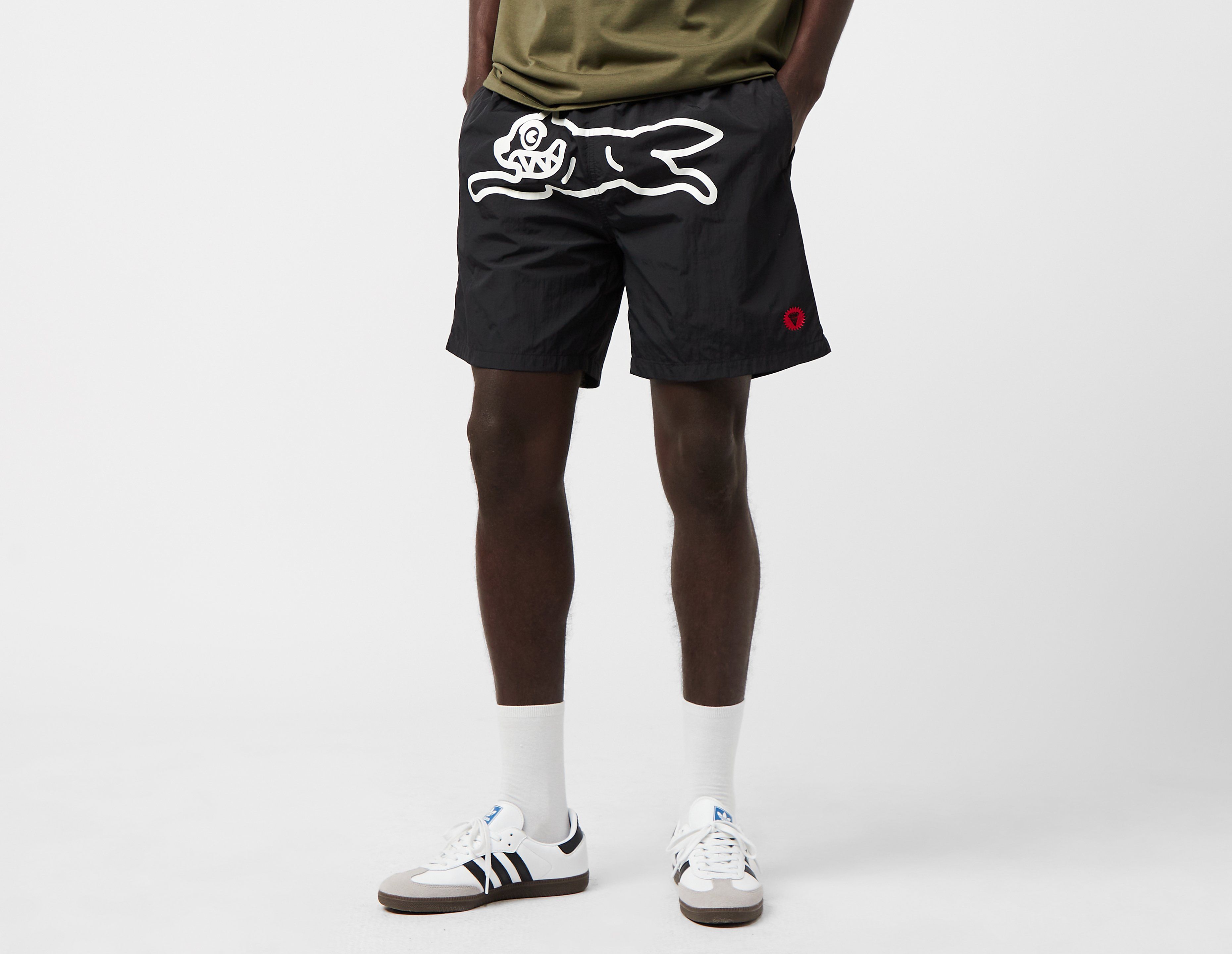 ICECREAM Running Dog Swim Shorts, Black