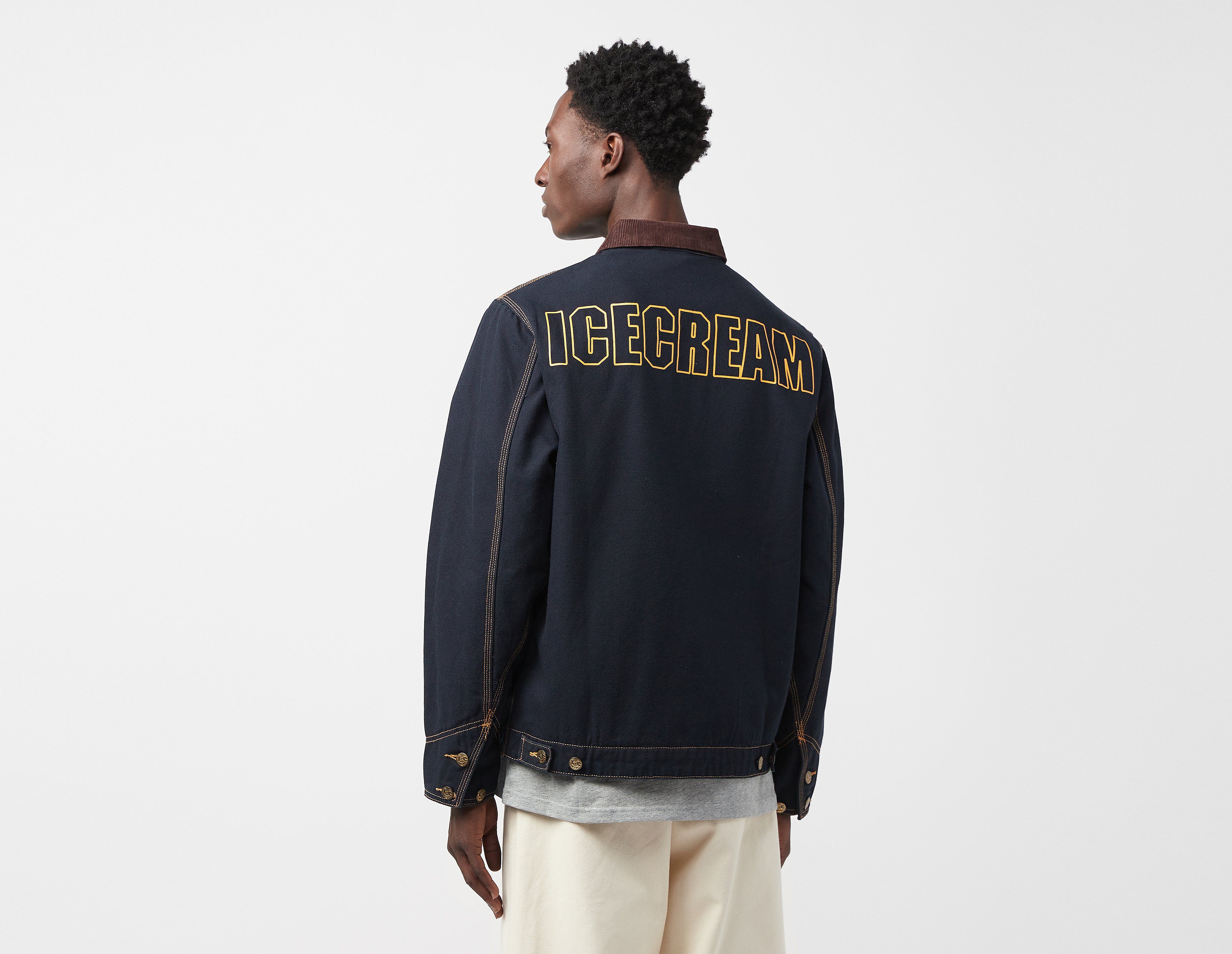 ICECREAM Canvas Lined Work Jacket, Navy