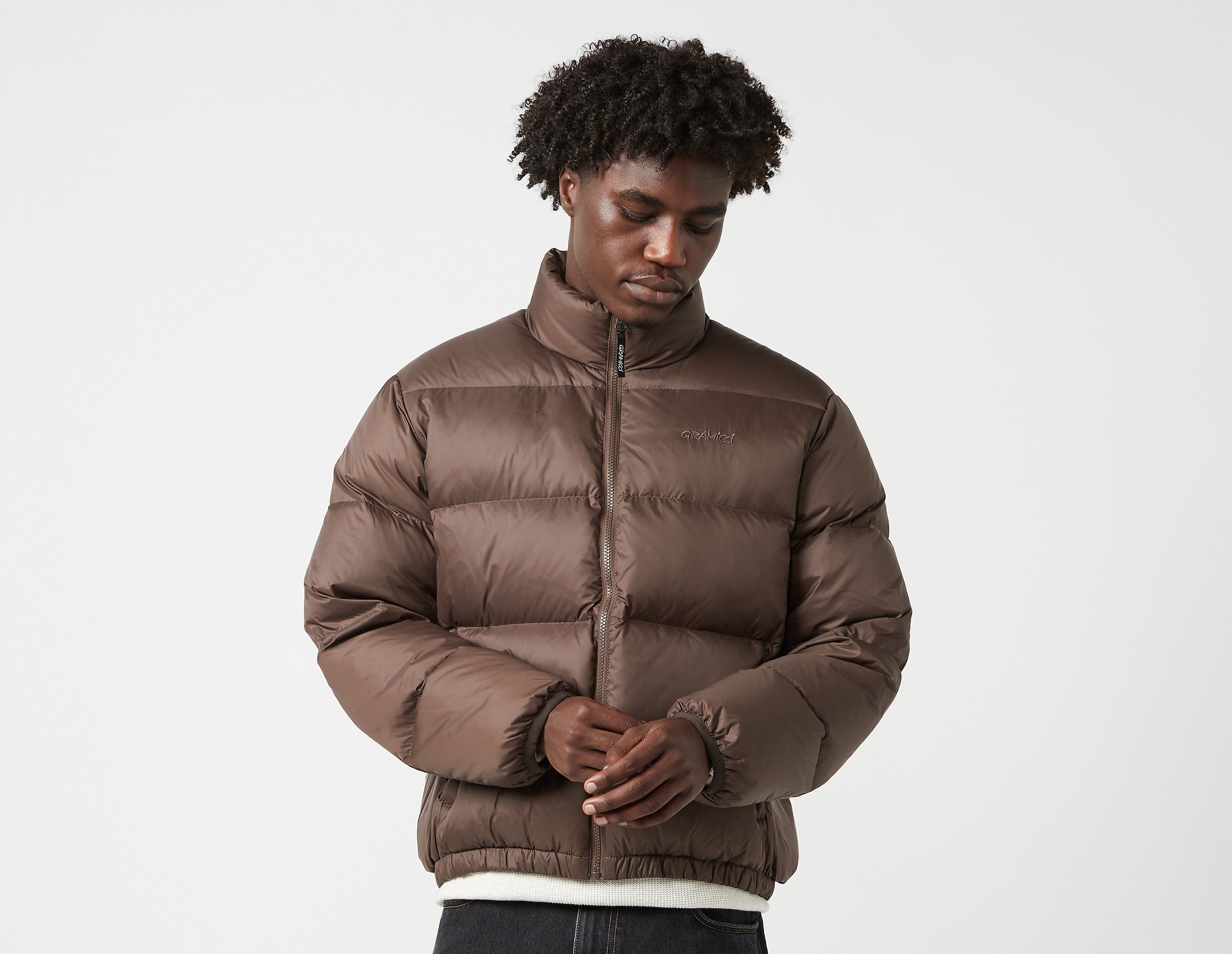 Gramicci Down Puffer Jacket, Brown