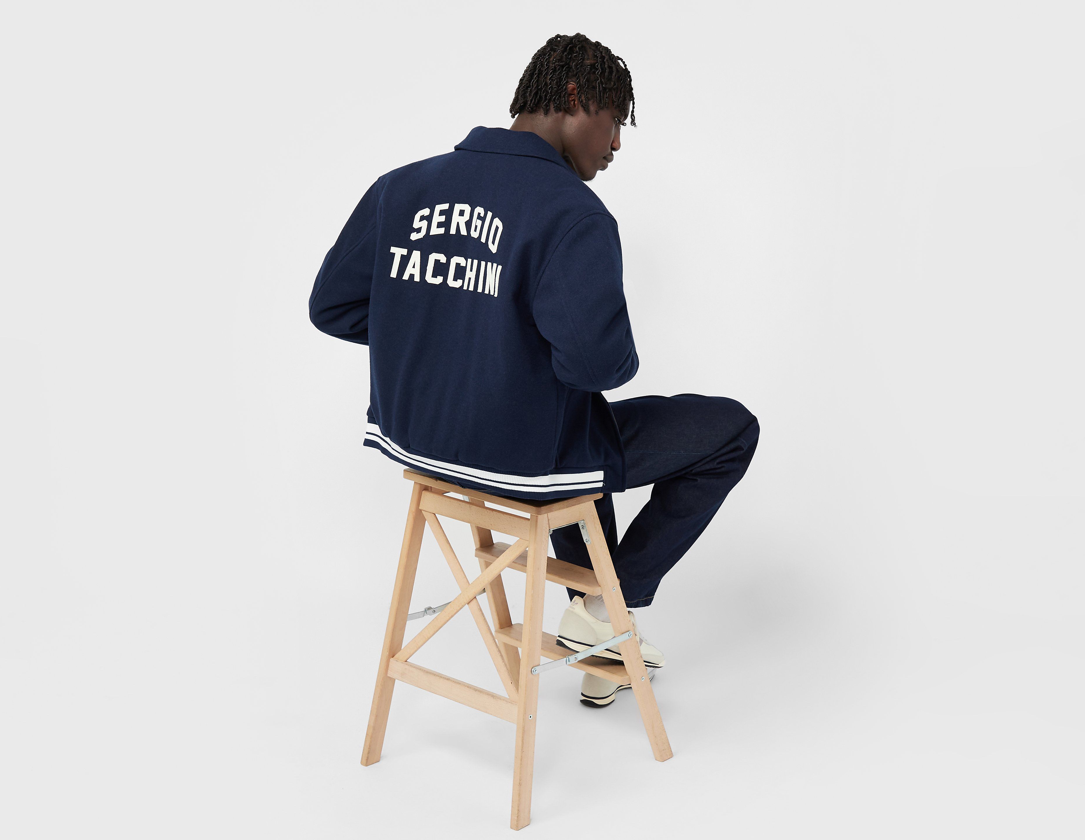 Sergio Tacchini Borotra Varsity Jacket, Navy
