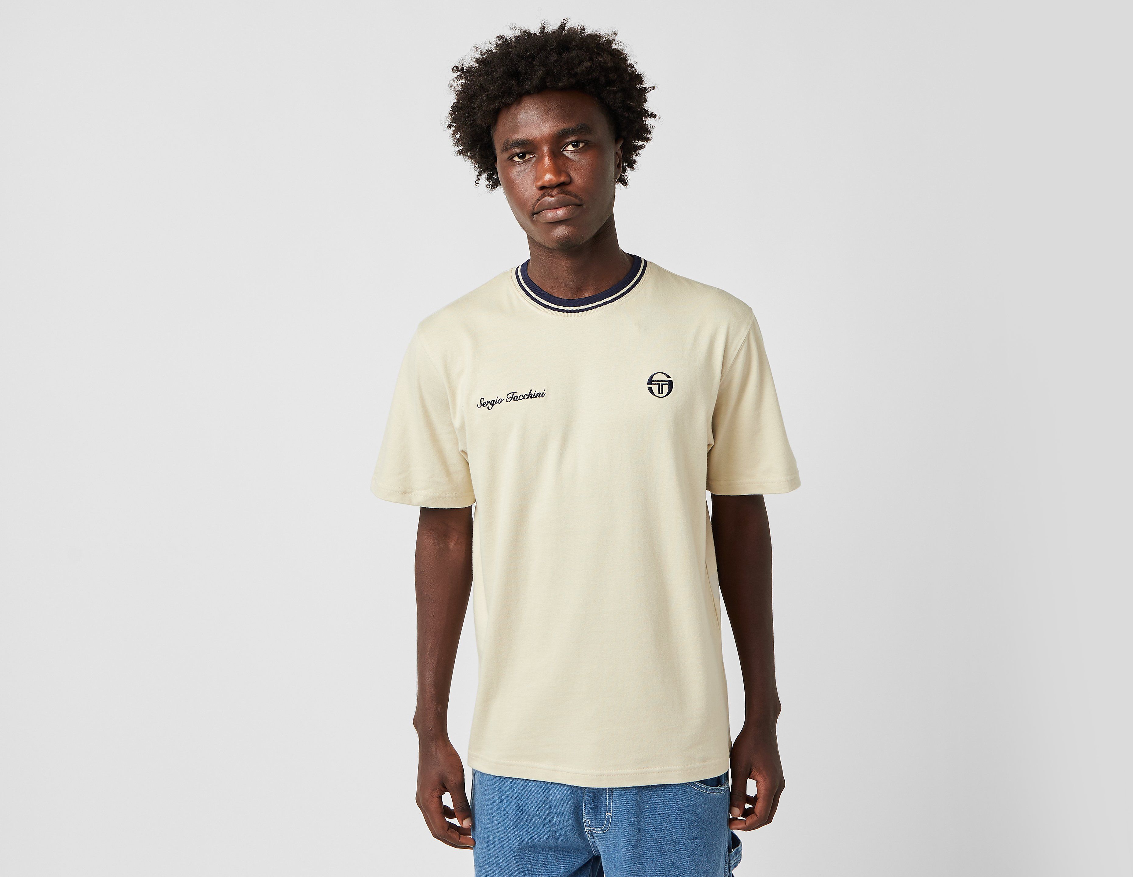 Sergio Tacchini Gobert Ringer T-Shirt, Ecru