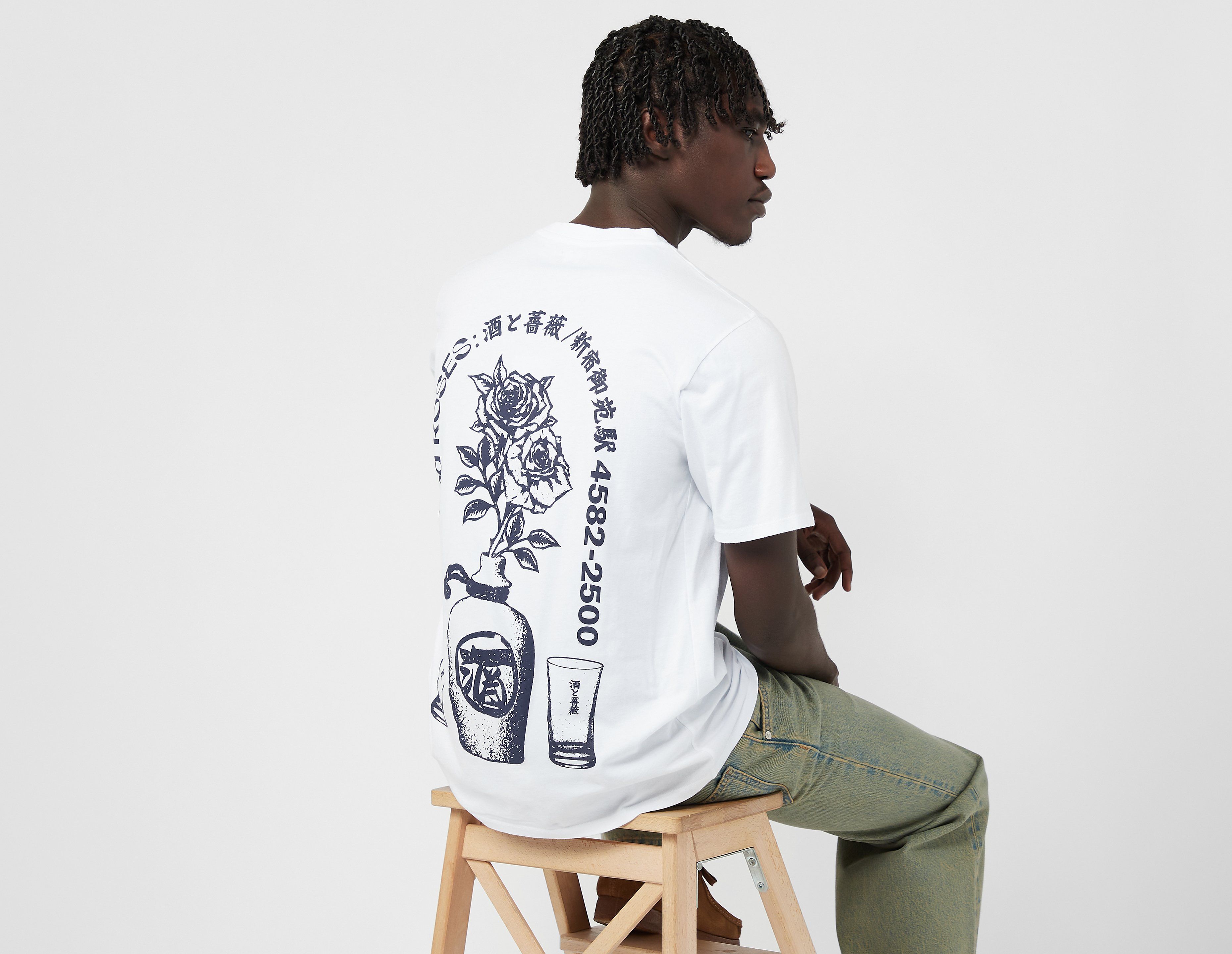 Edwin Sake And Roses T-shirt, White