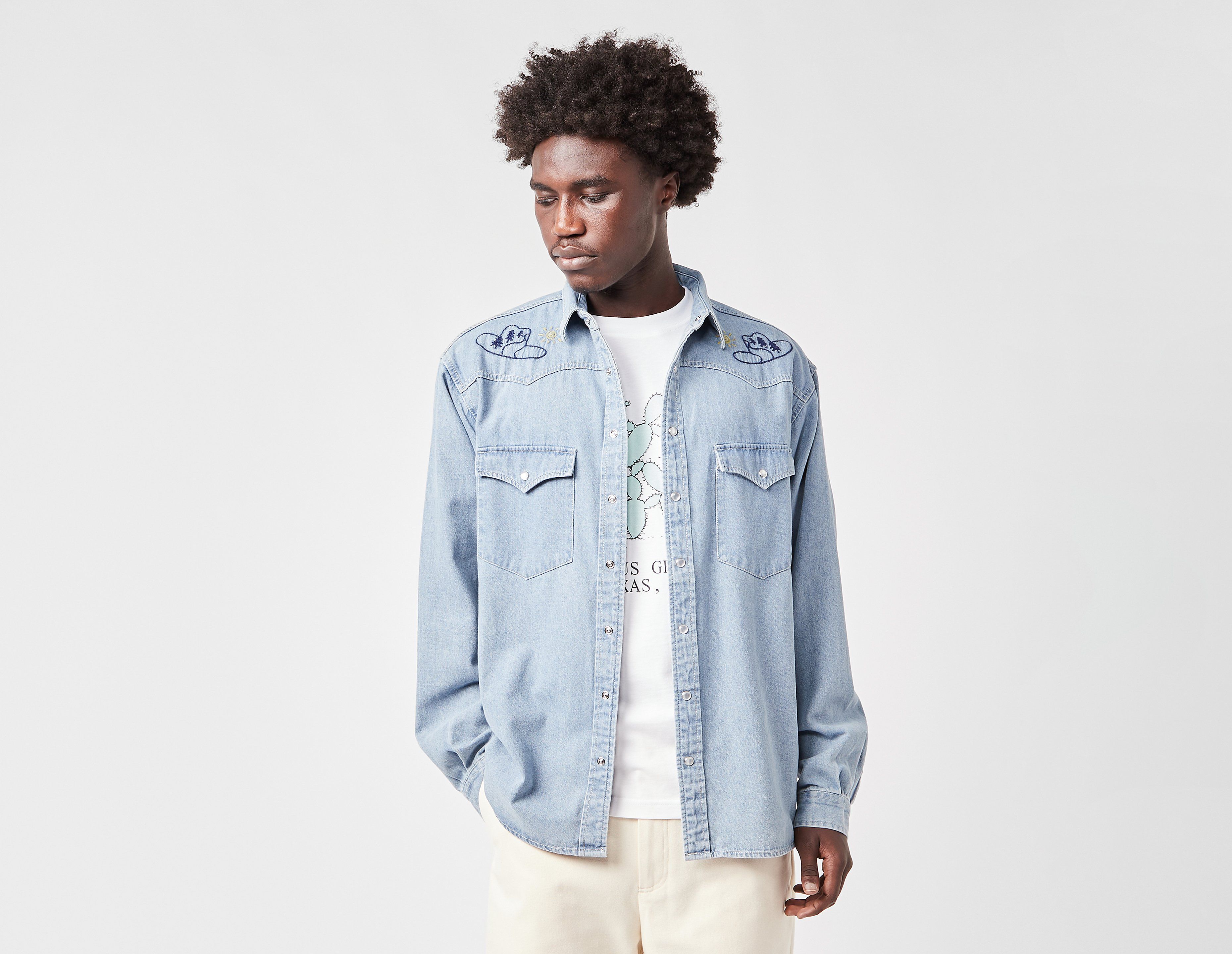 Stan Ray Embroidered Western Denim Shirt