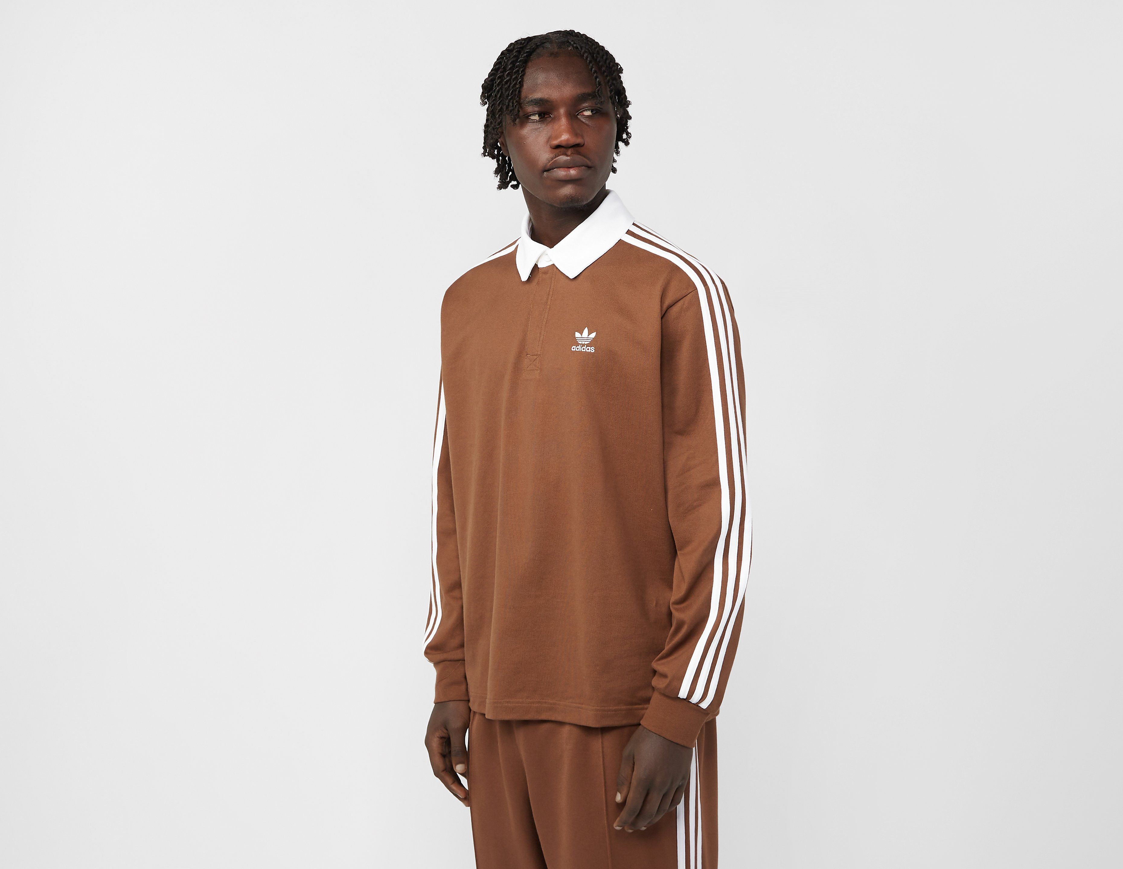 adidas Originals Adicolor Rugby Polo, Brown