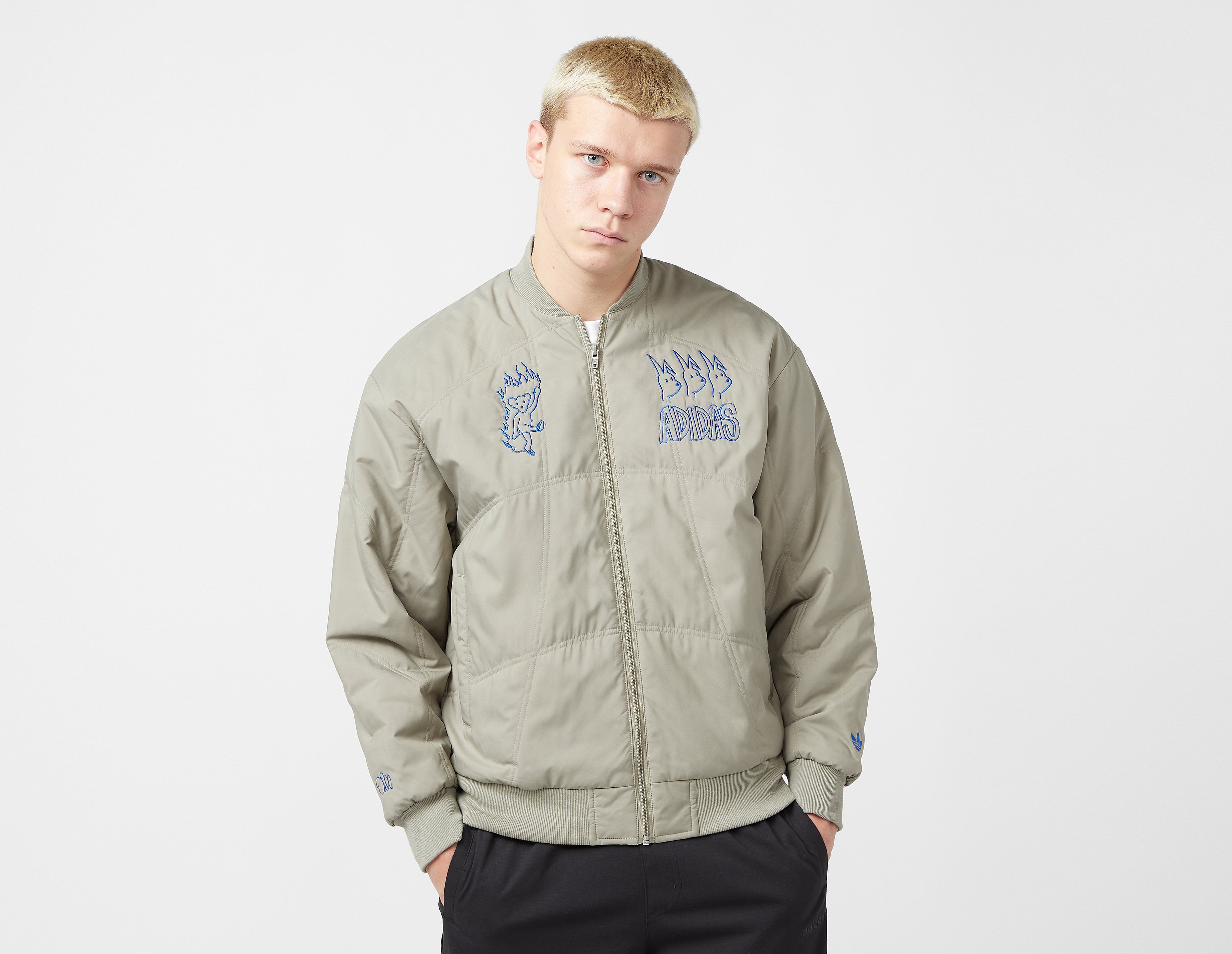 adidas Skateboarding Dill Copa Quilted Jacket, Grey