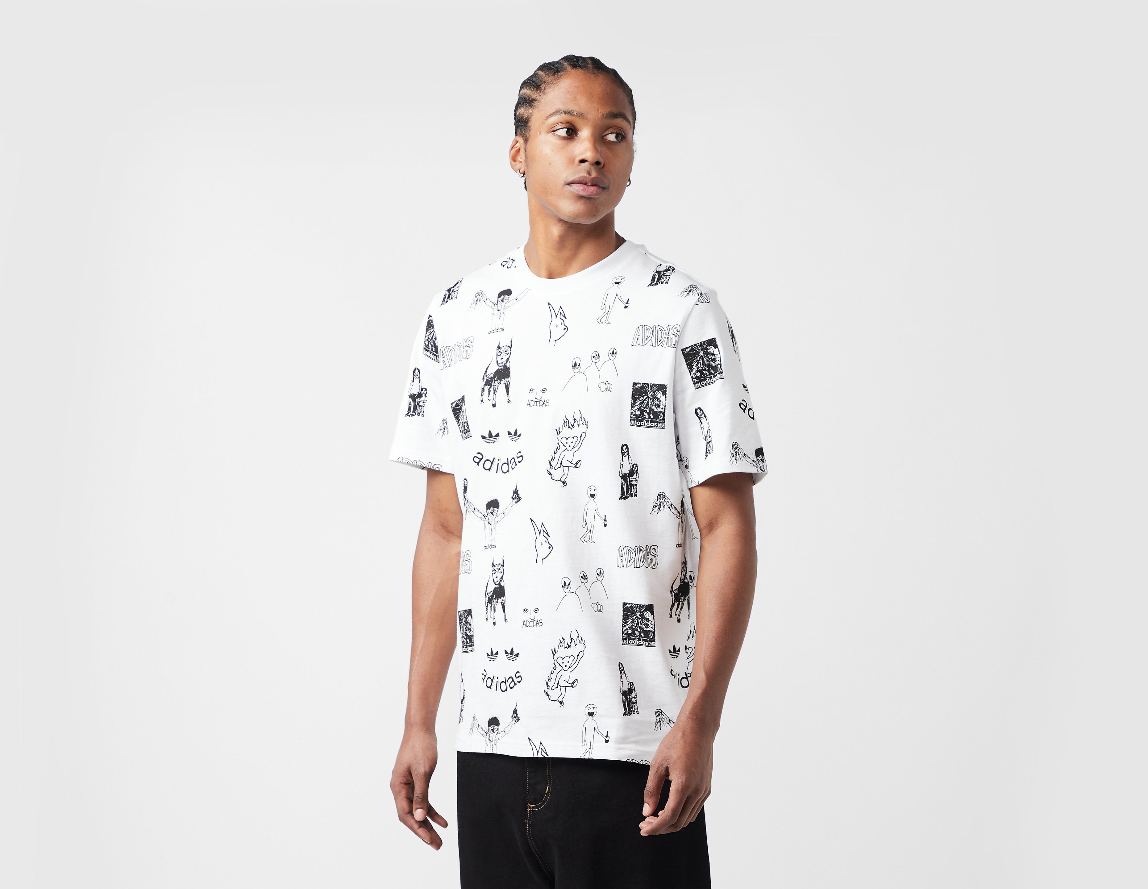 Adidas Skateboarding Dill Graphic T-Shirt, White