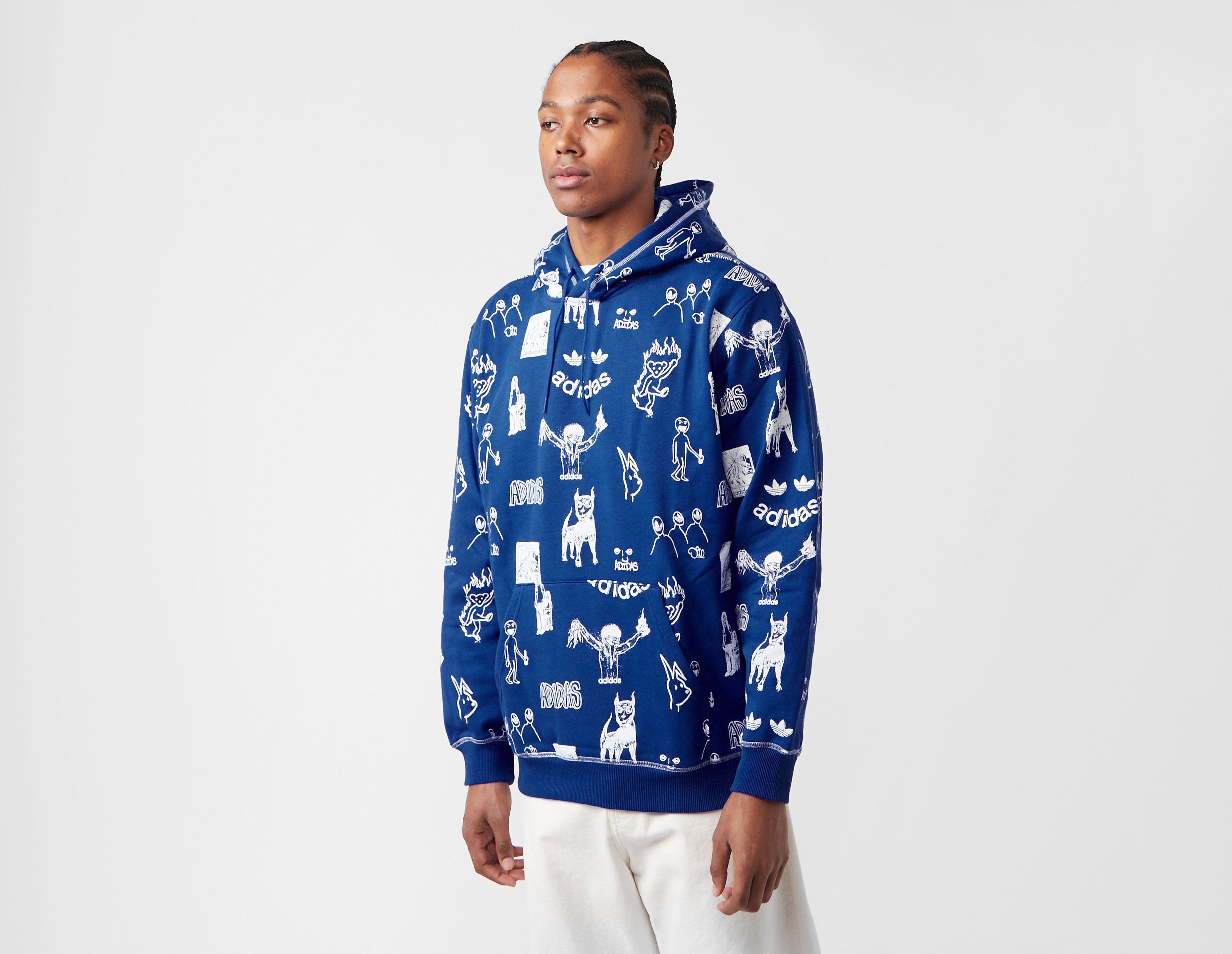 adidas Skateboarding Dill Graphic Hoodie, Blue
