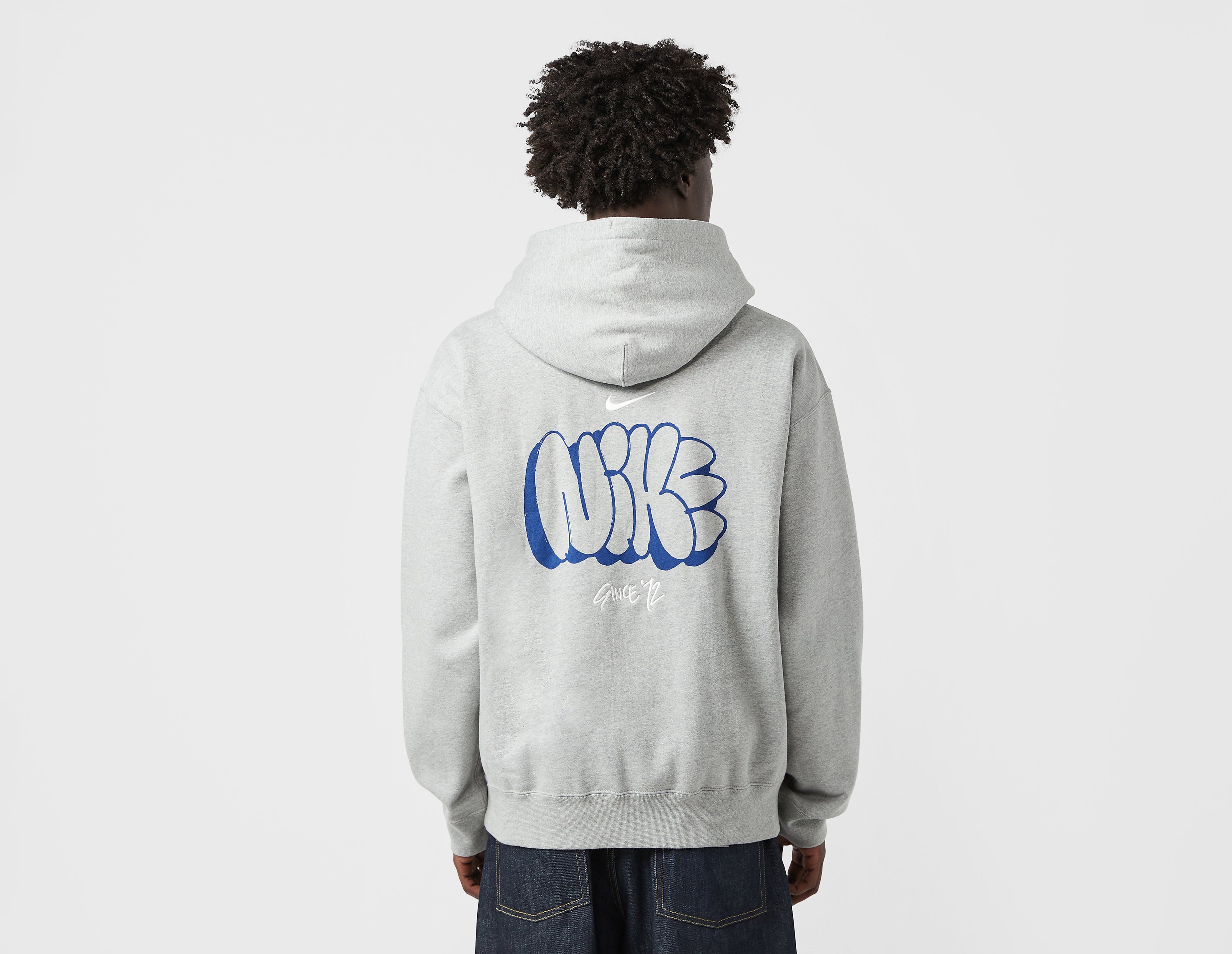 Nike Solo Swoosh Graffiti Hoodie, Grey