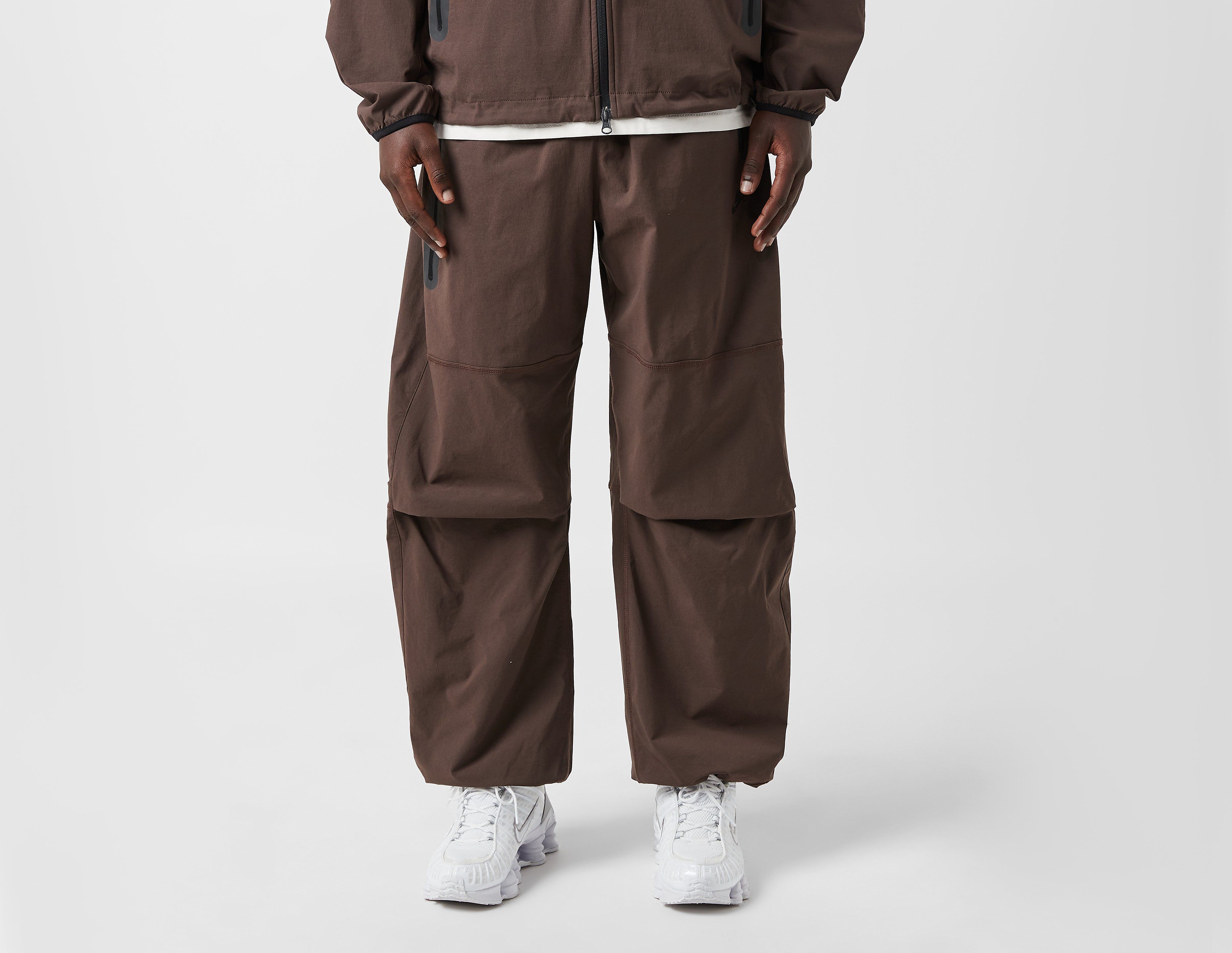 Nike Tech Woven Oversized Trousers, Brown