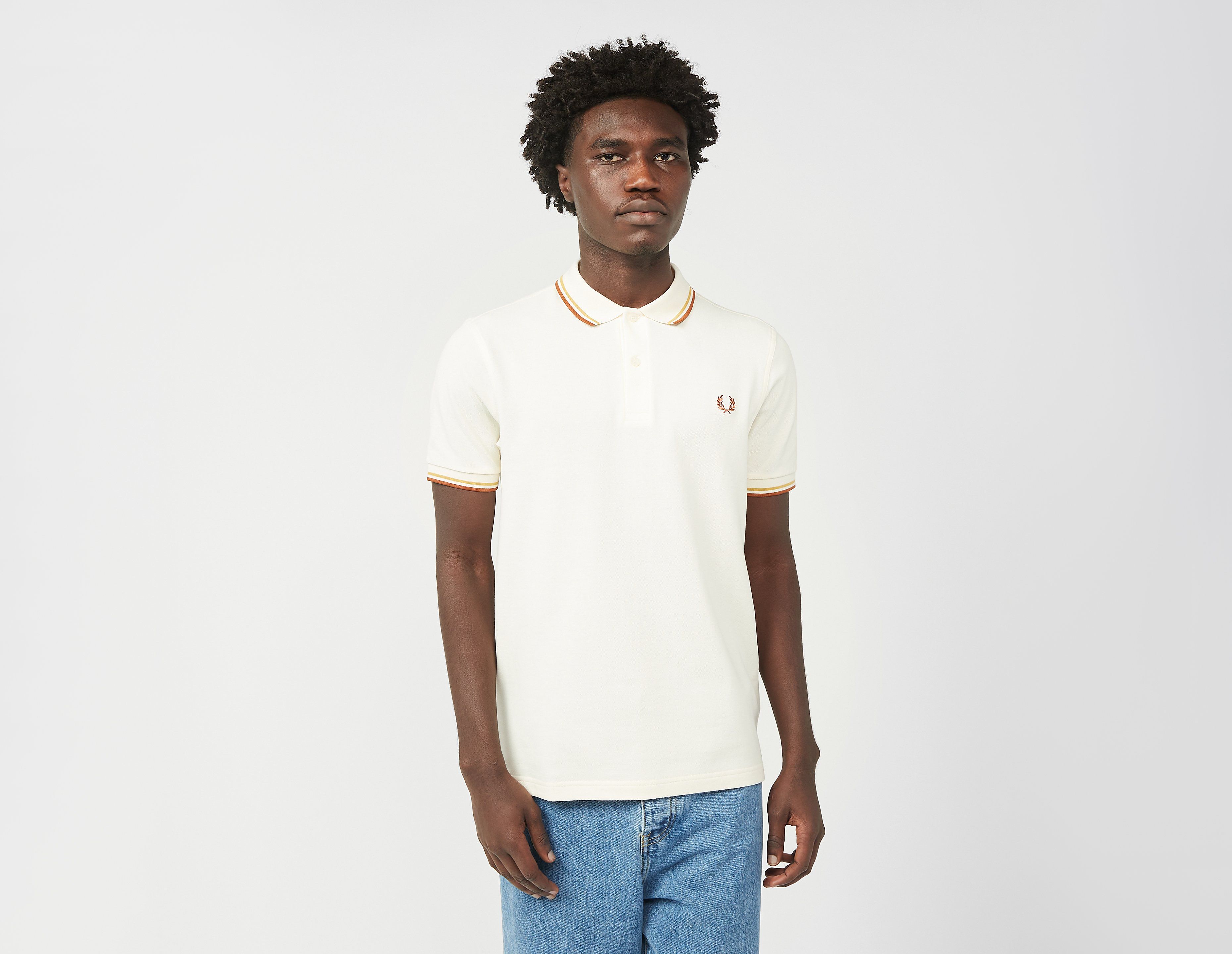 Fred Perry Twin Tipped Polo Shirt, Ecru