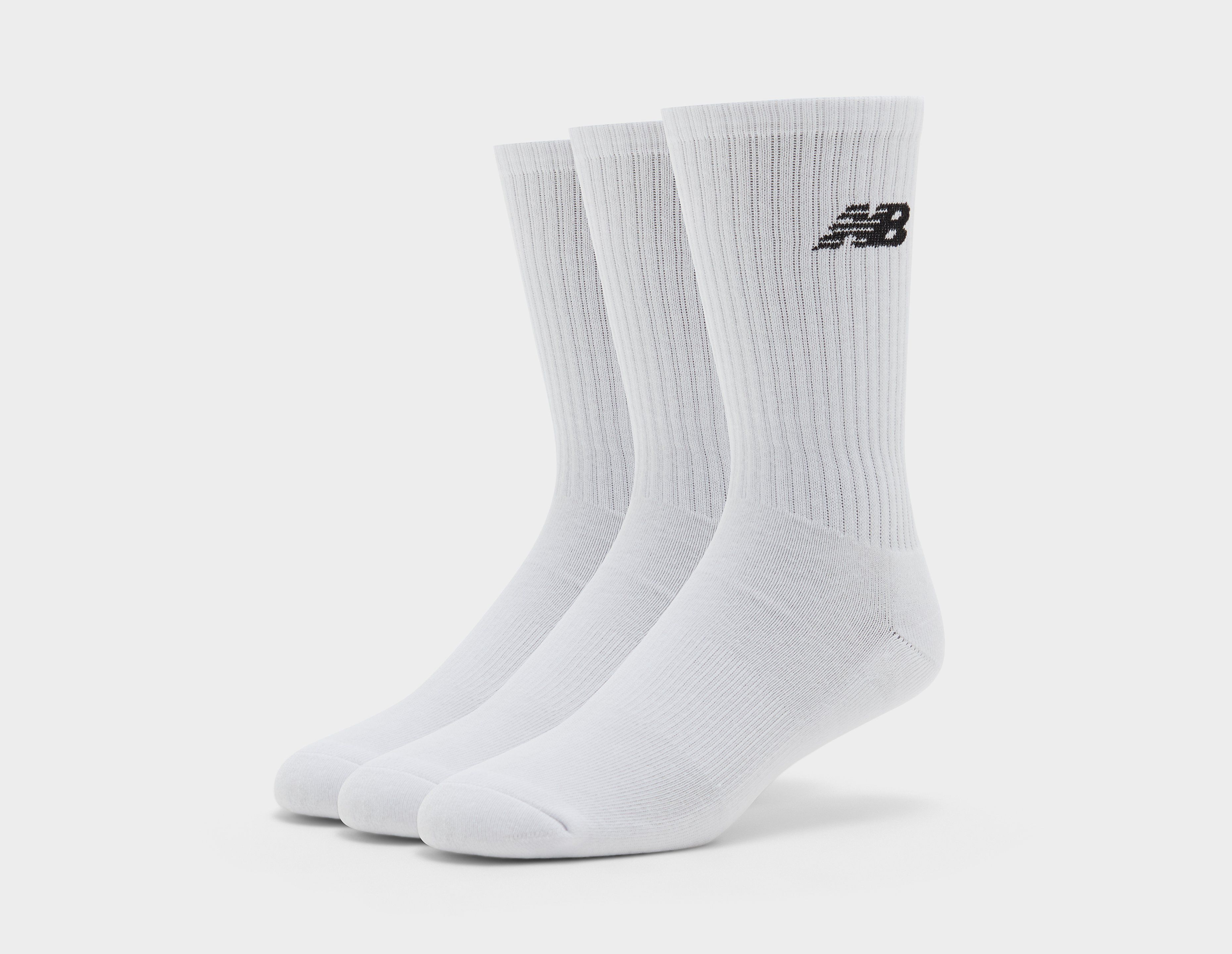 New Balance 3-Pack Everyday Crew Socks, blanco