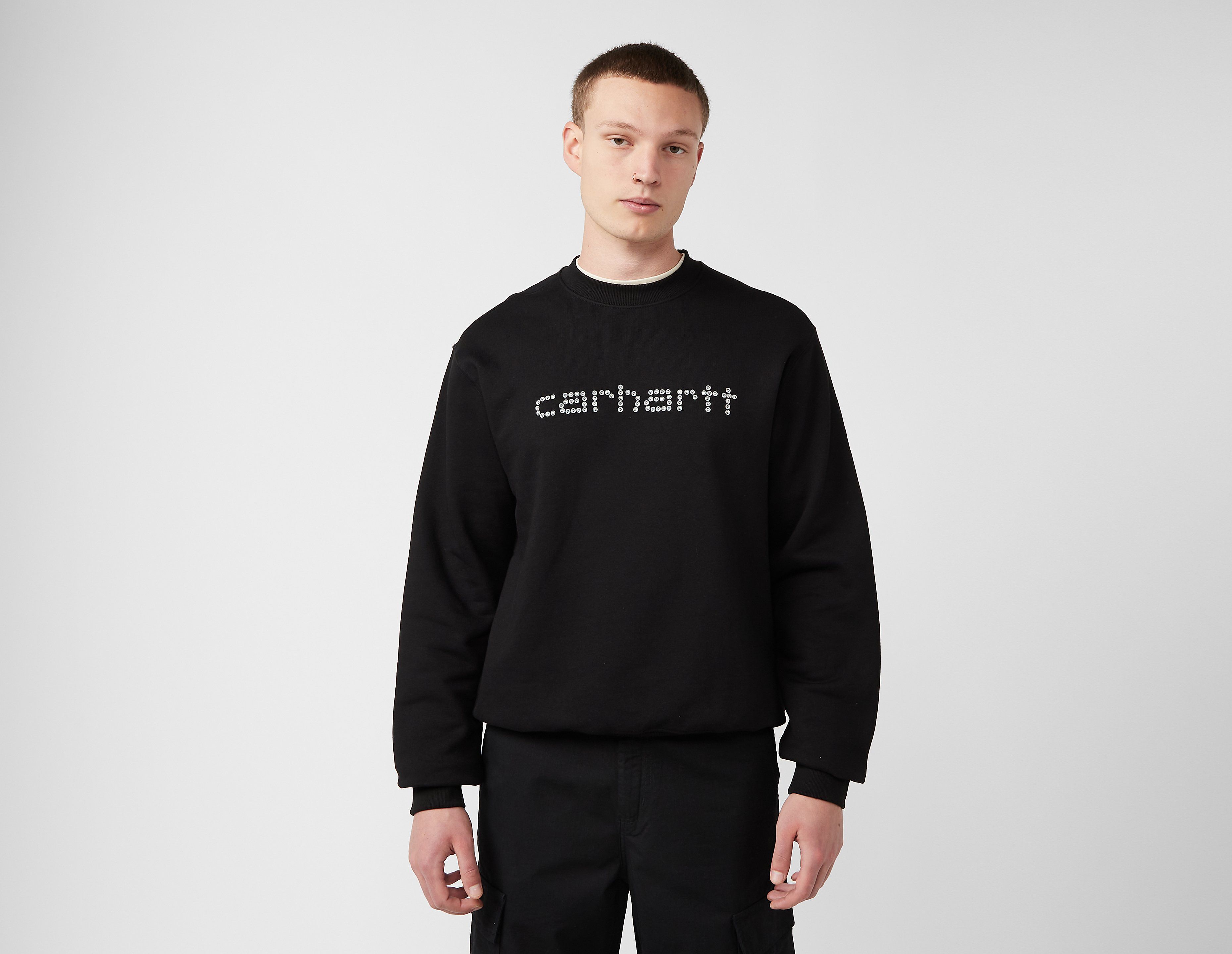 Carhartt WIP Rivet Script Sweatshirt, Black