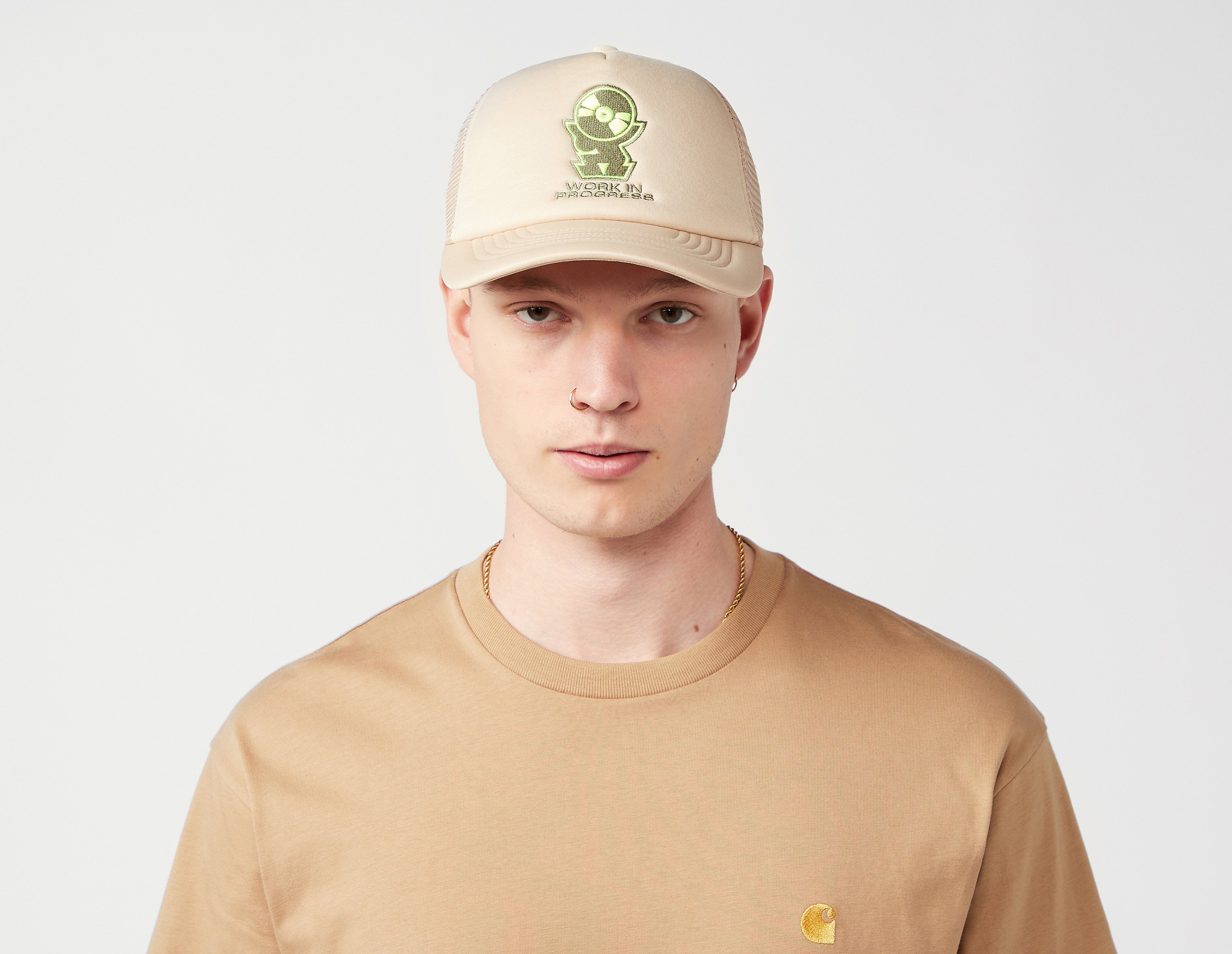 Carhartt WIP Harttronix Trucker Cap, Ecru Tint