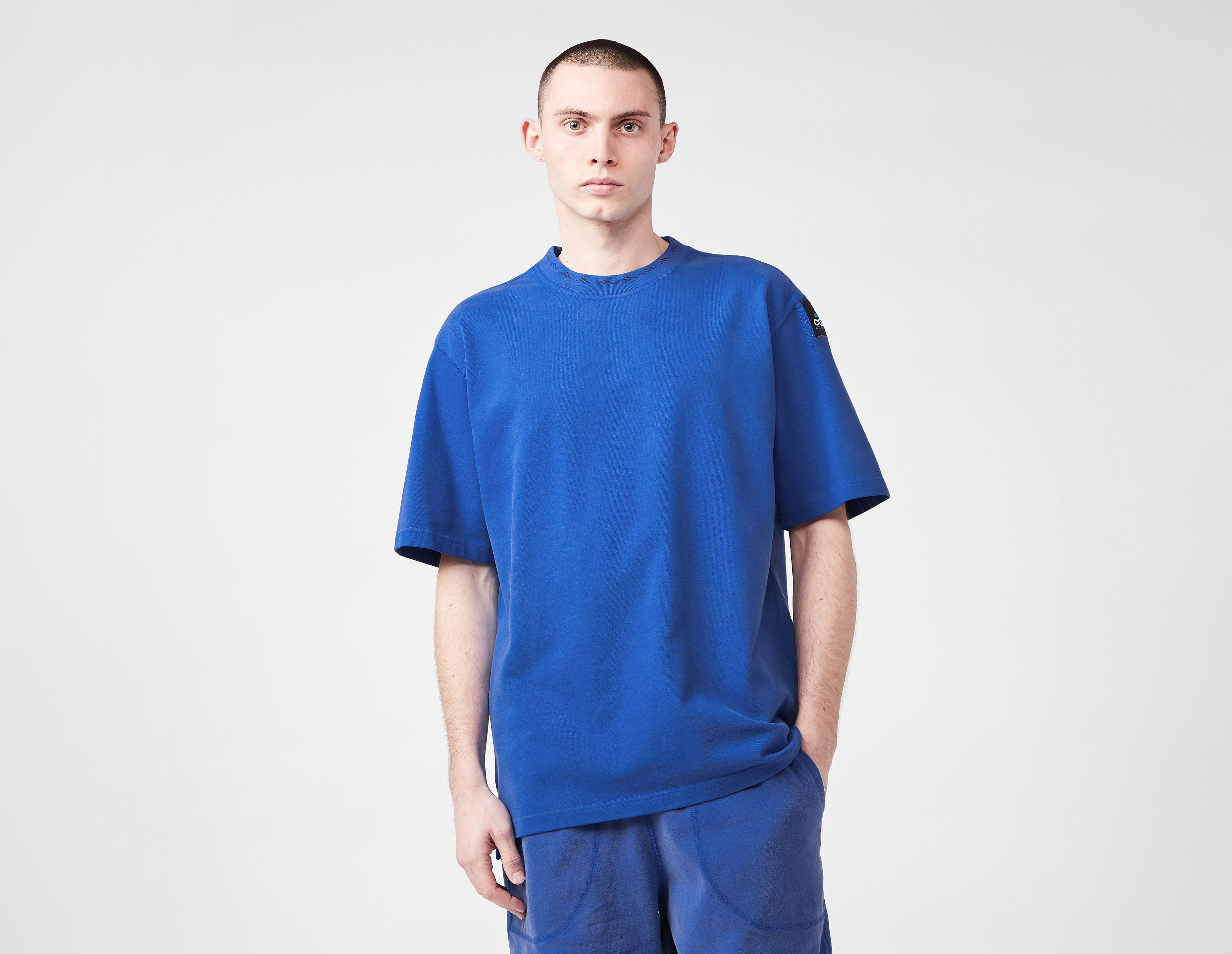 Adidas Originals EQT High Neck T-Shirt, Blue