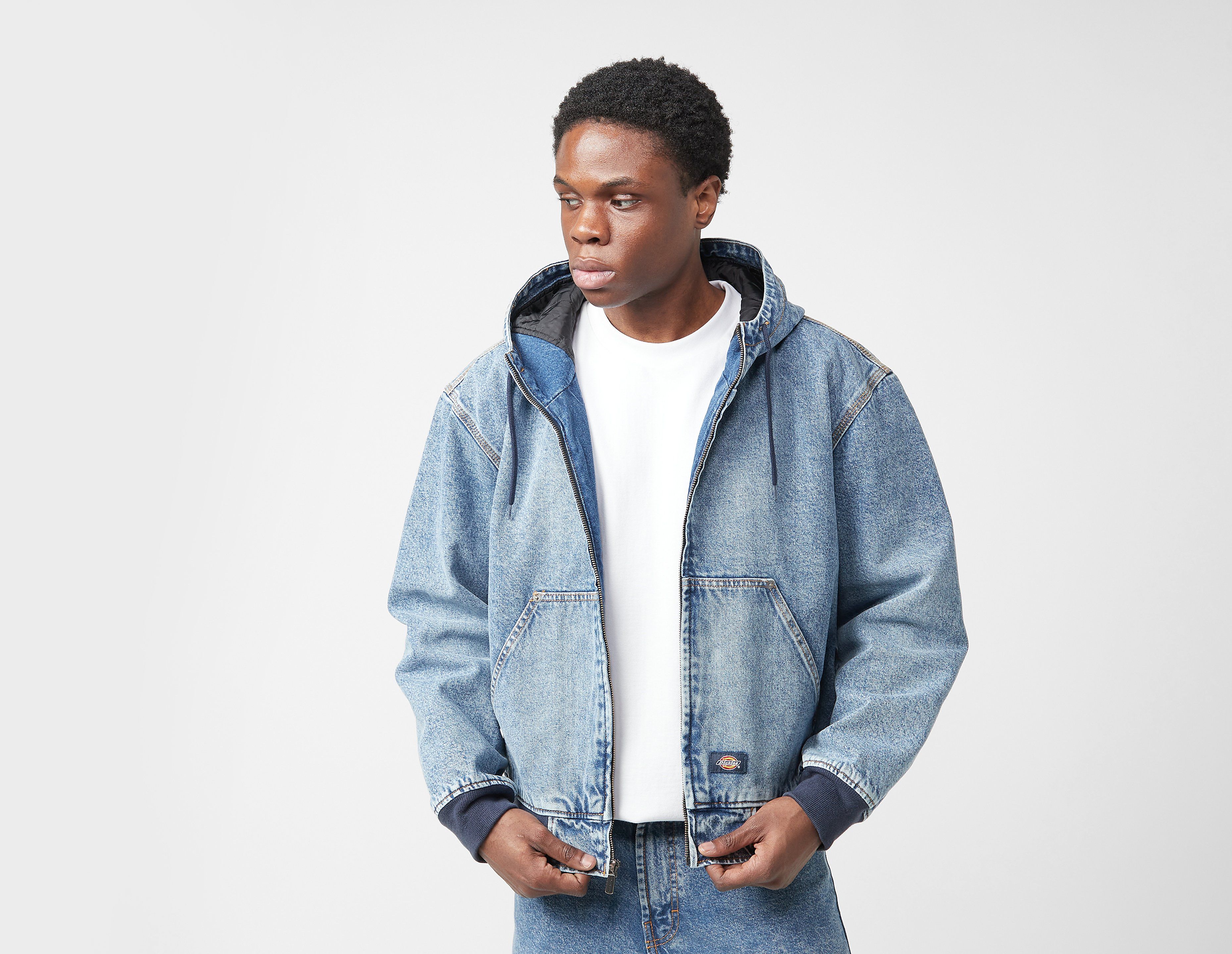Dickies Hooded Denim Jacket, Blue