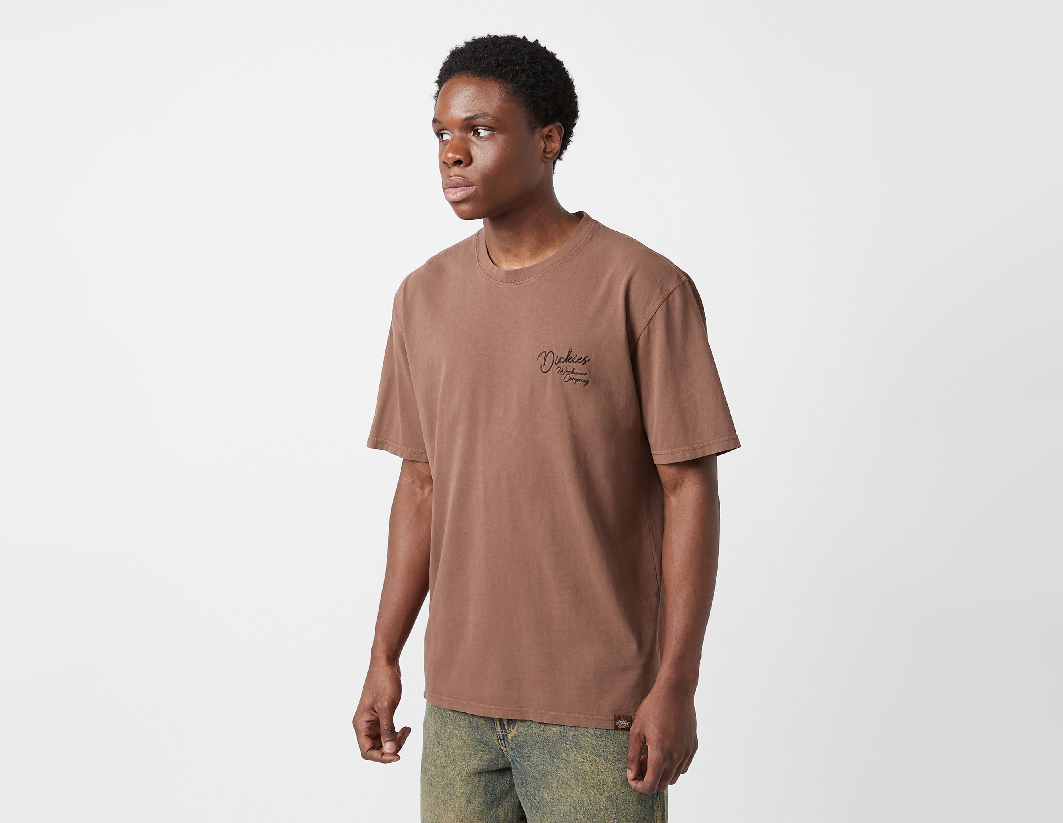 Dickies Rope Chest Logo T-Shirt, Brown