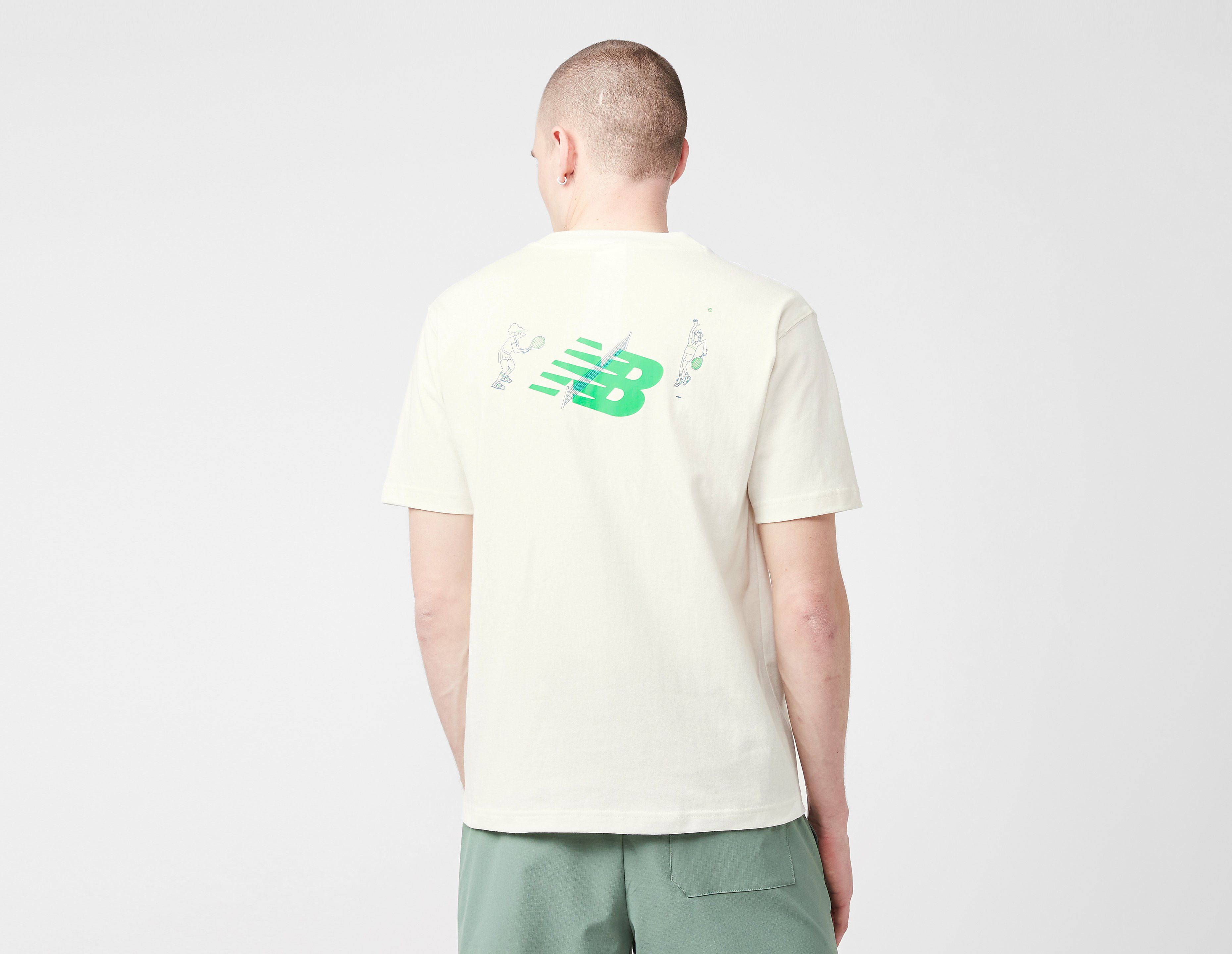 New Balance Athletics Tennis Cartoon T-Shirt, Ecru Tint
