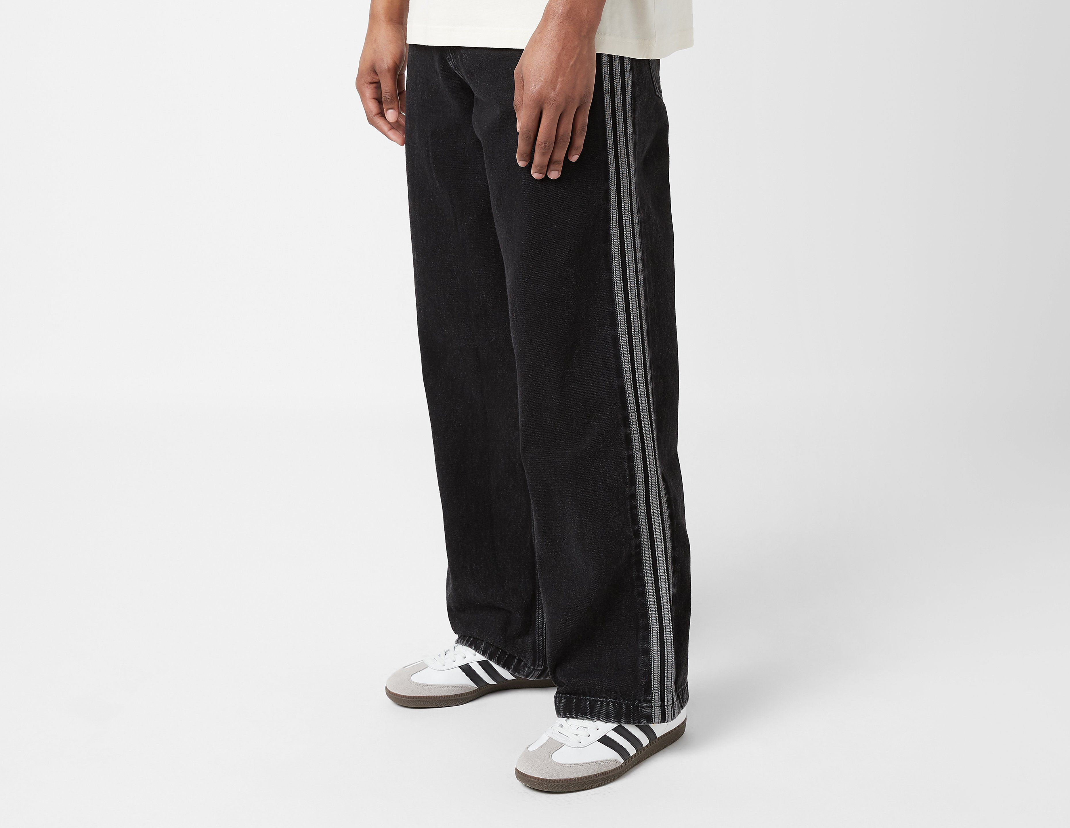 adidas Originals Adicolor Denim Firebird Pants - Zwart- Heren, Zwart