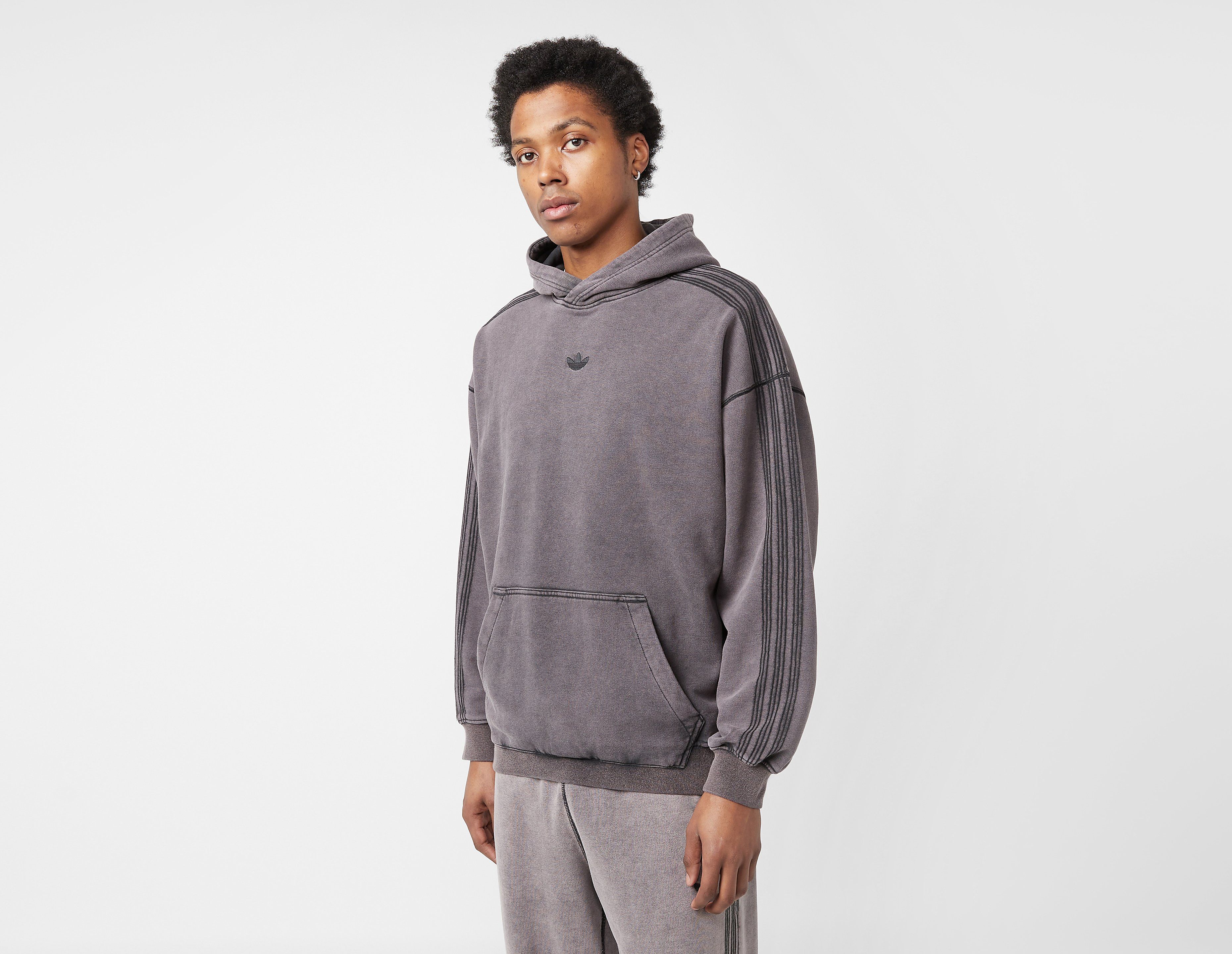 adidas Originals Premium Essentials Retro Washed Hoodie, Grey