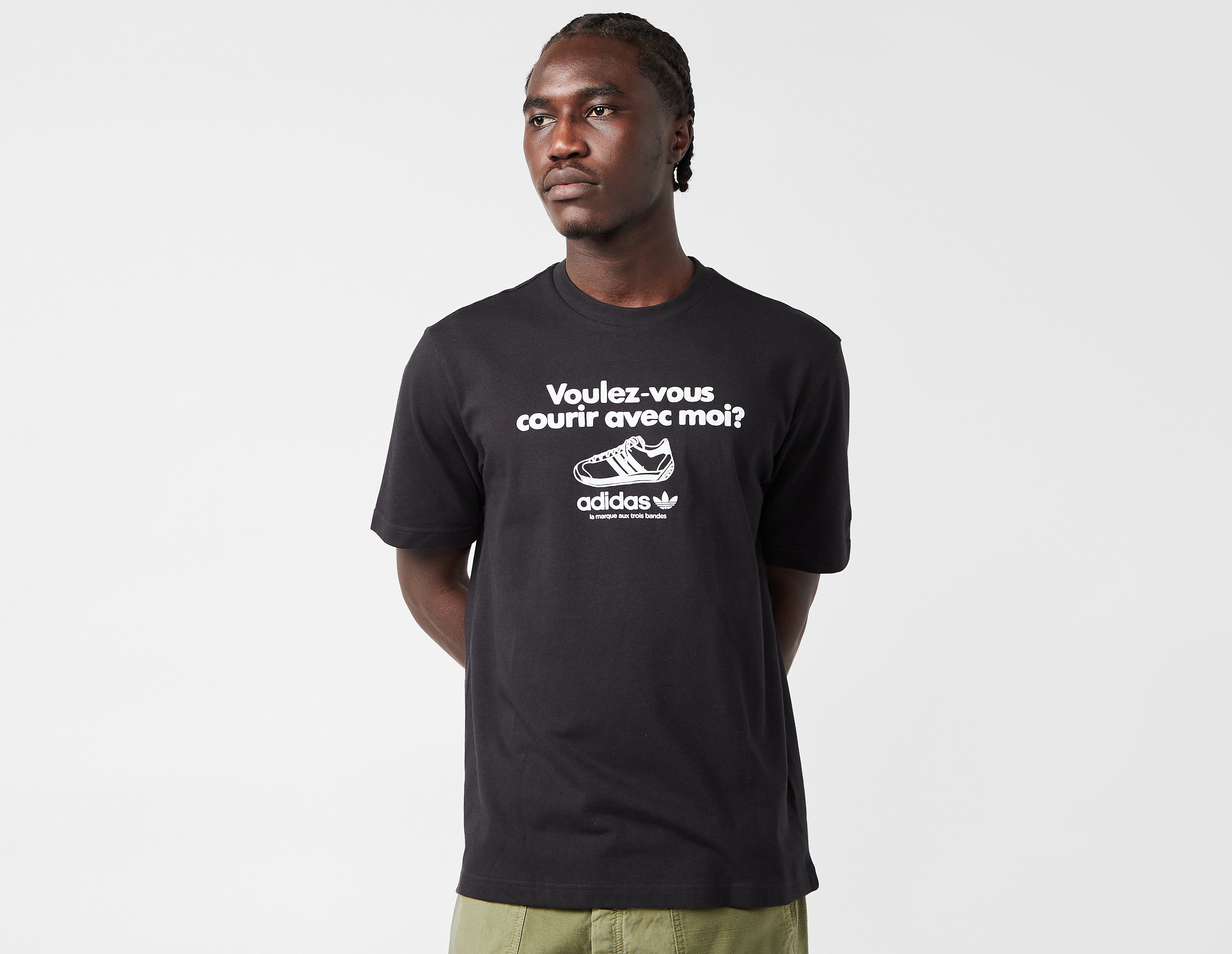 Adidas Originals Voulez-Vous Graphic T-Shirt, Black