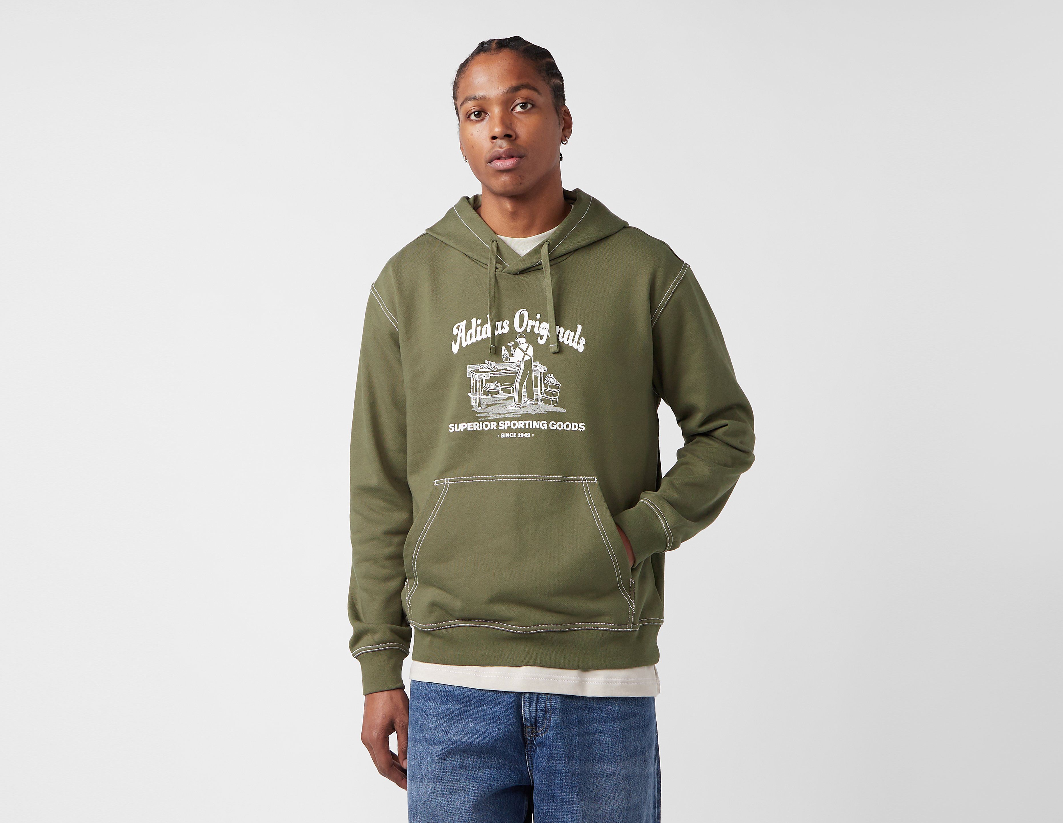 adidas Originals Wabash Hoodie, Olive
