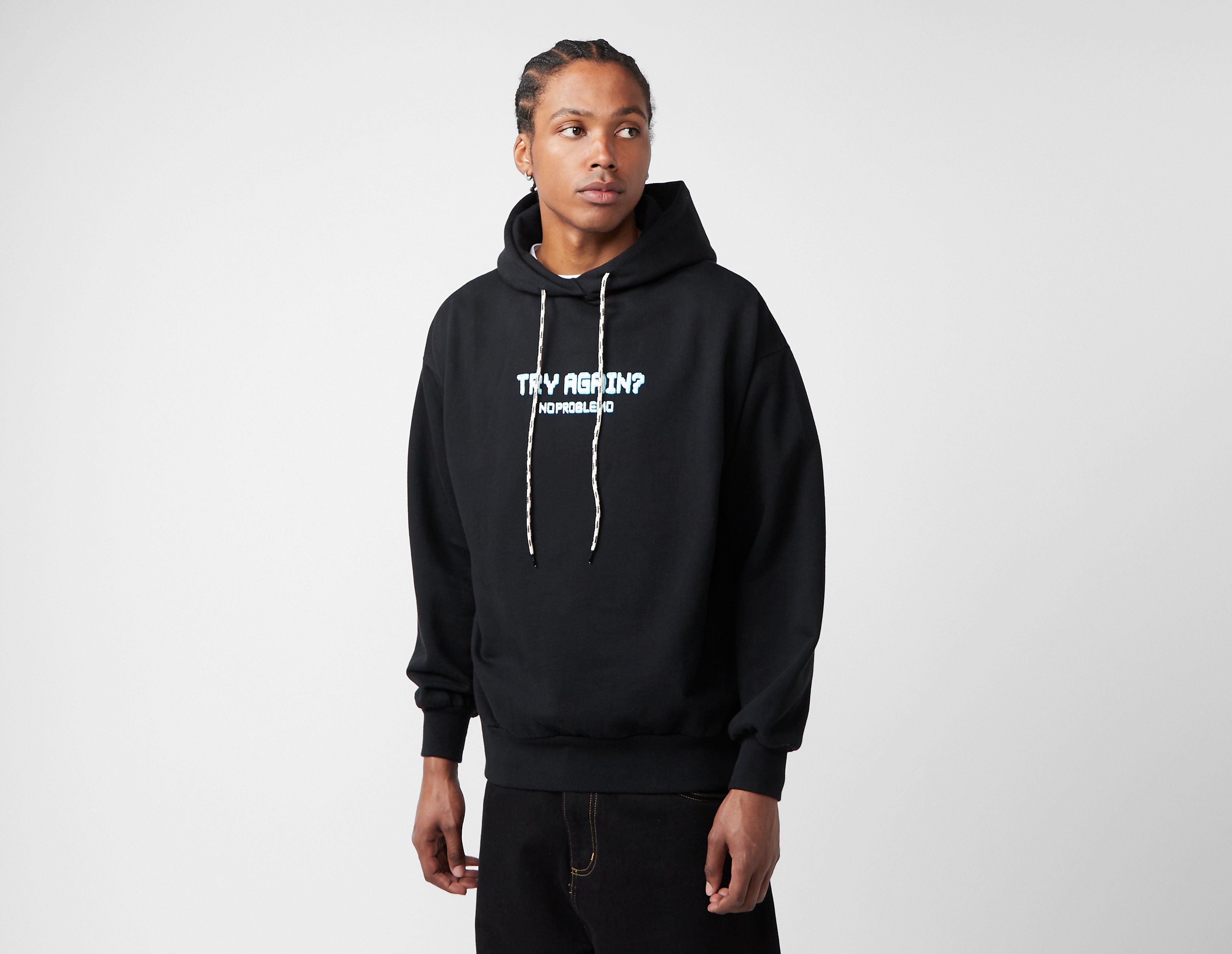 No Problemo Try Again Hoodie, Black