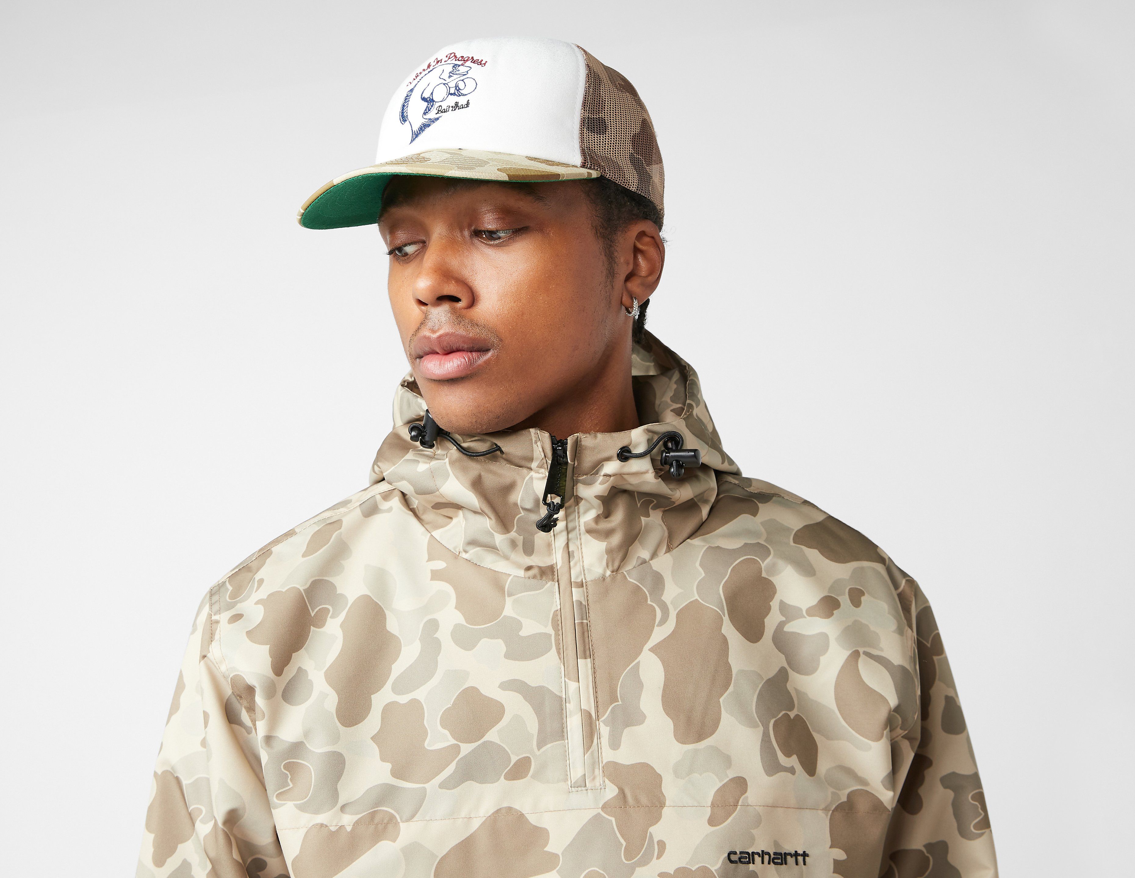 Carhartt WIP Bait Shack Trucker Cap, White