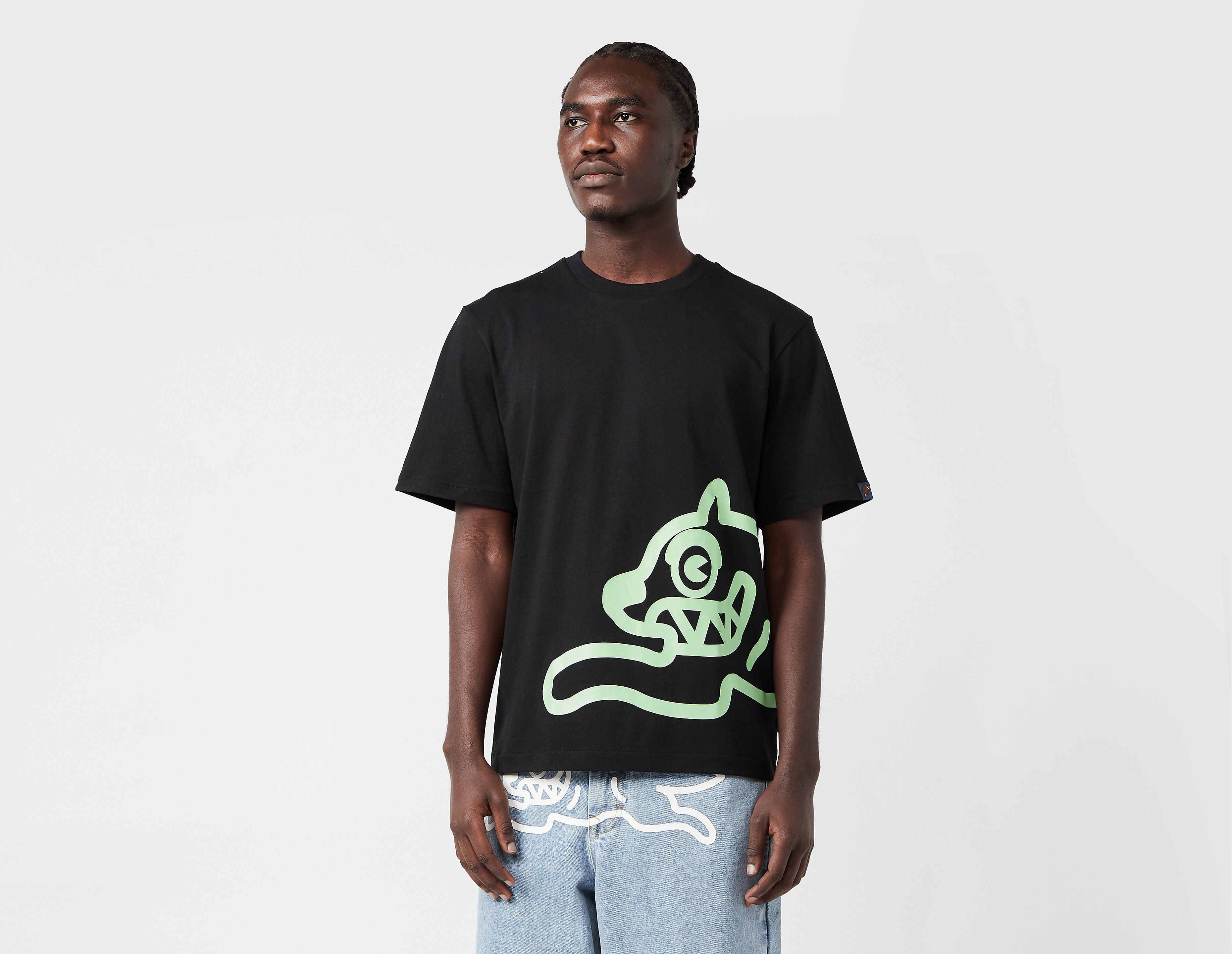 ICECREAM Jumbo Running Dog T-Shirt, Black