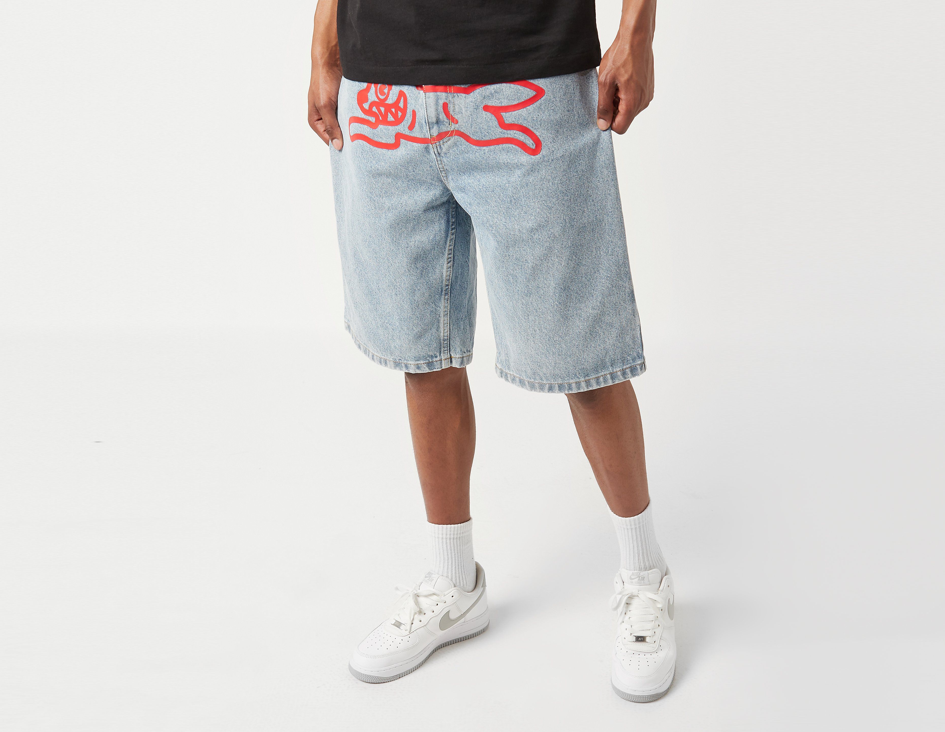 ICECREAM Running Dog Denim Shorts