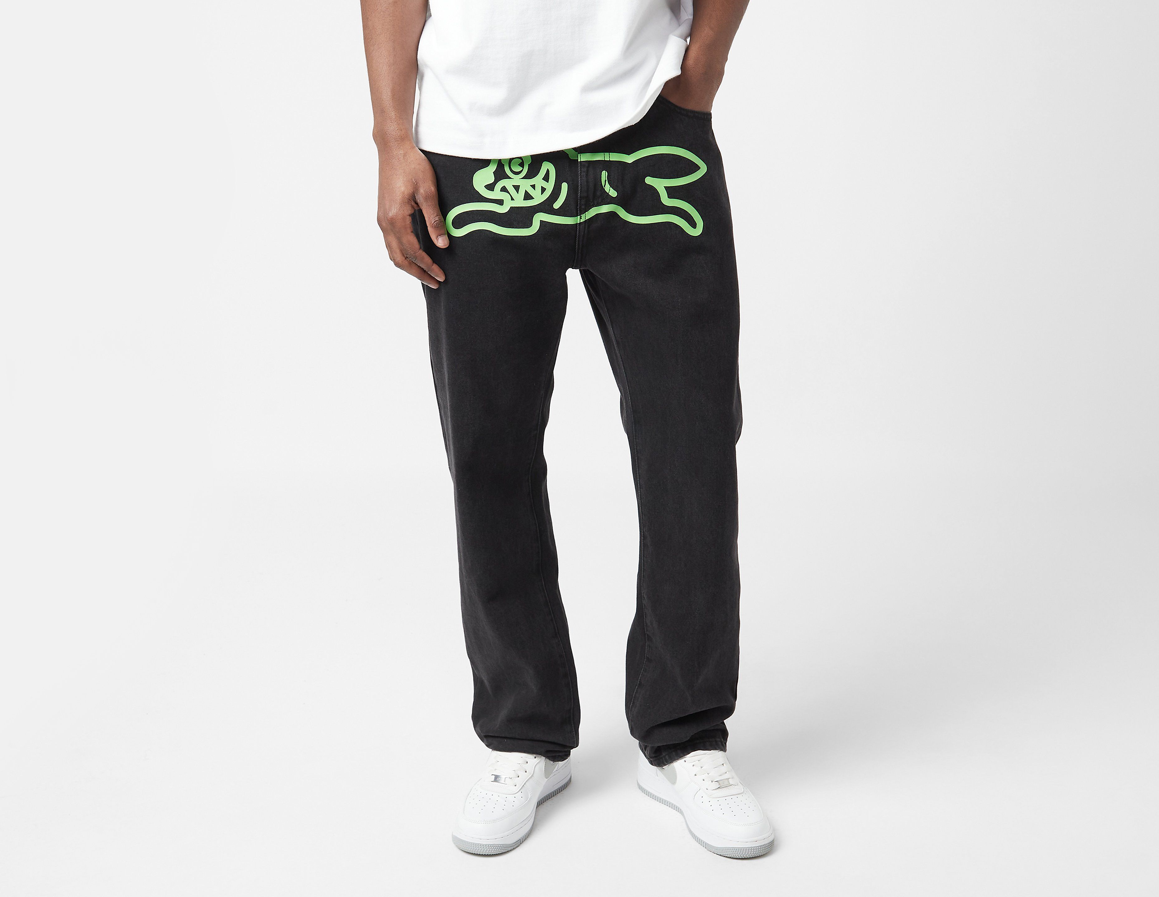 ICECREAM Running Dog Jeans, Black